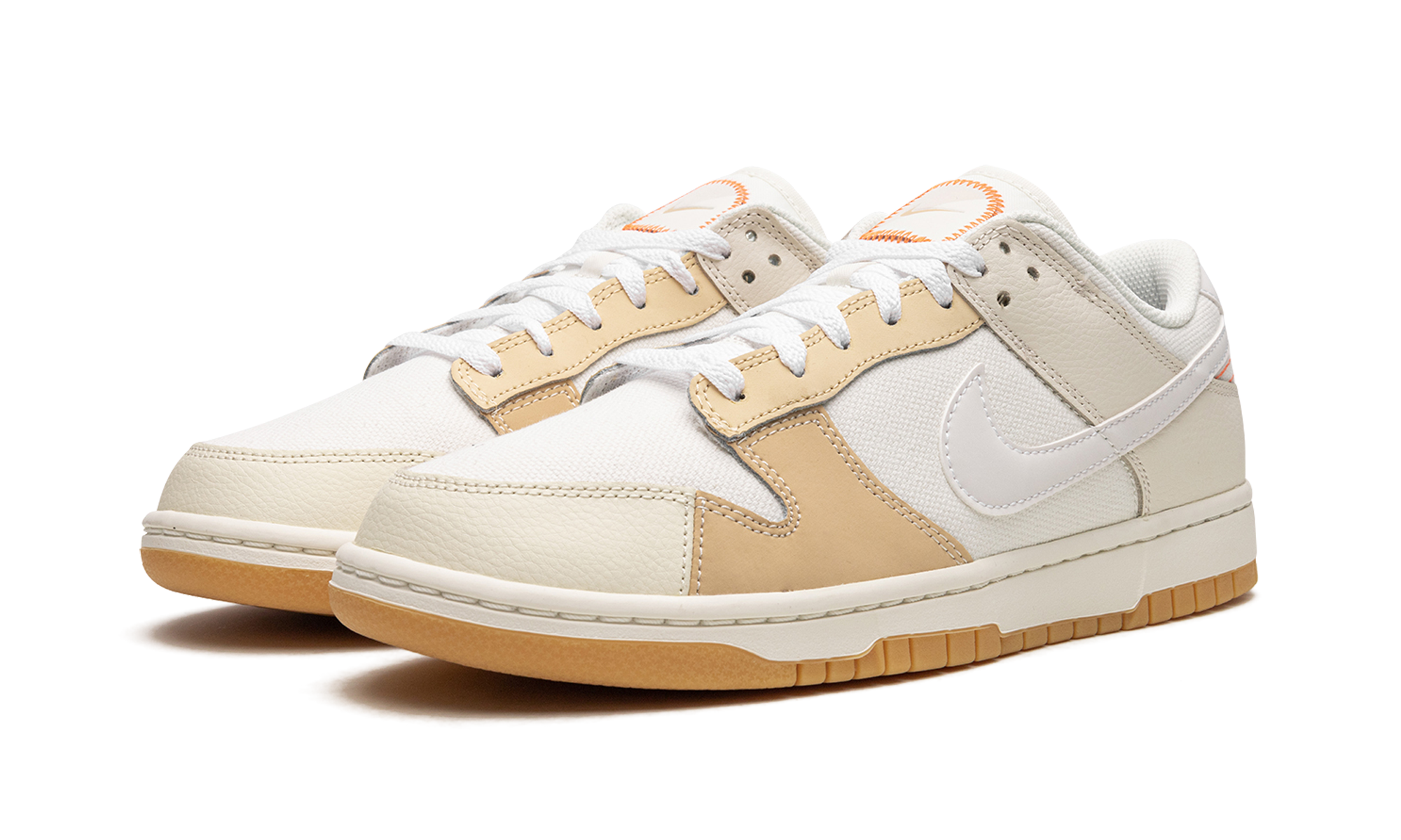 nike dunk low se patchwork if lost return to+FJ5475-100+diagnol left view
