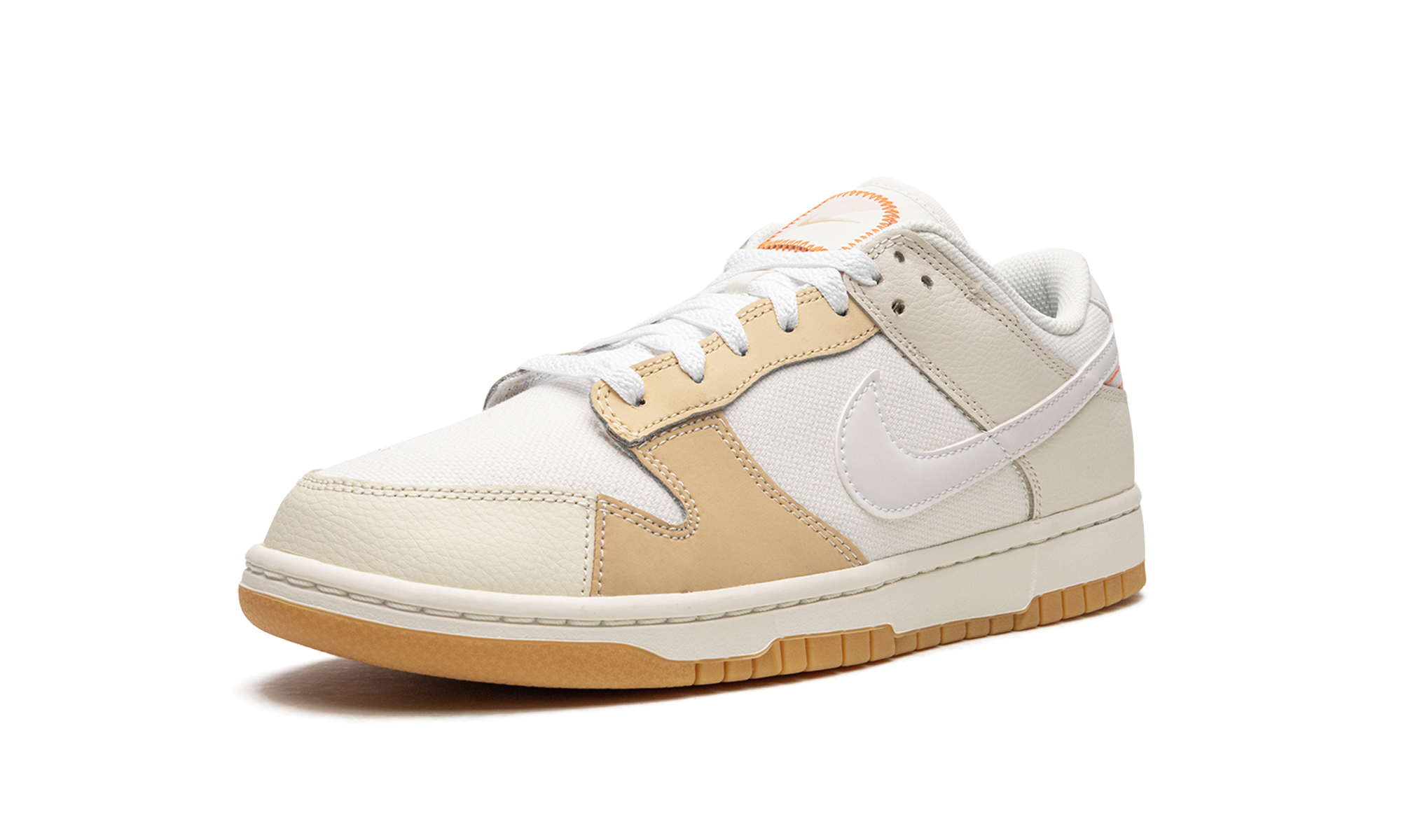 nike dunk low se patchwork if lost return to+FJ5475-100+left diagnol single view