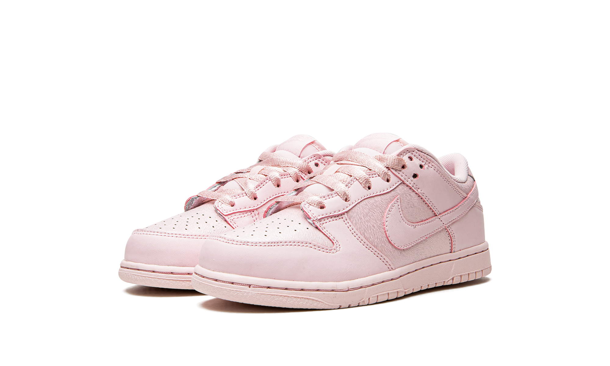 nike dunk low se prism pink ps+AA3146-601+diagnol left view