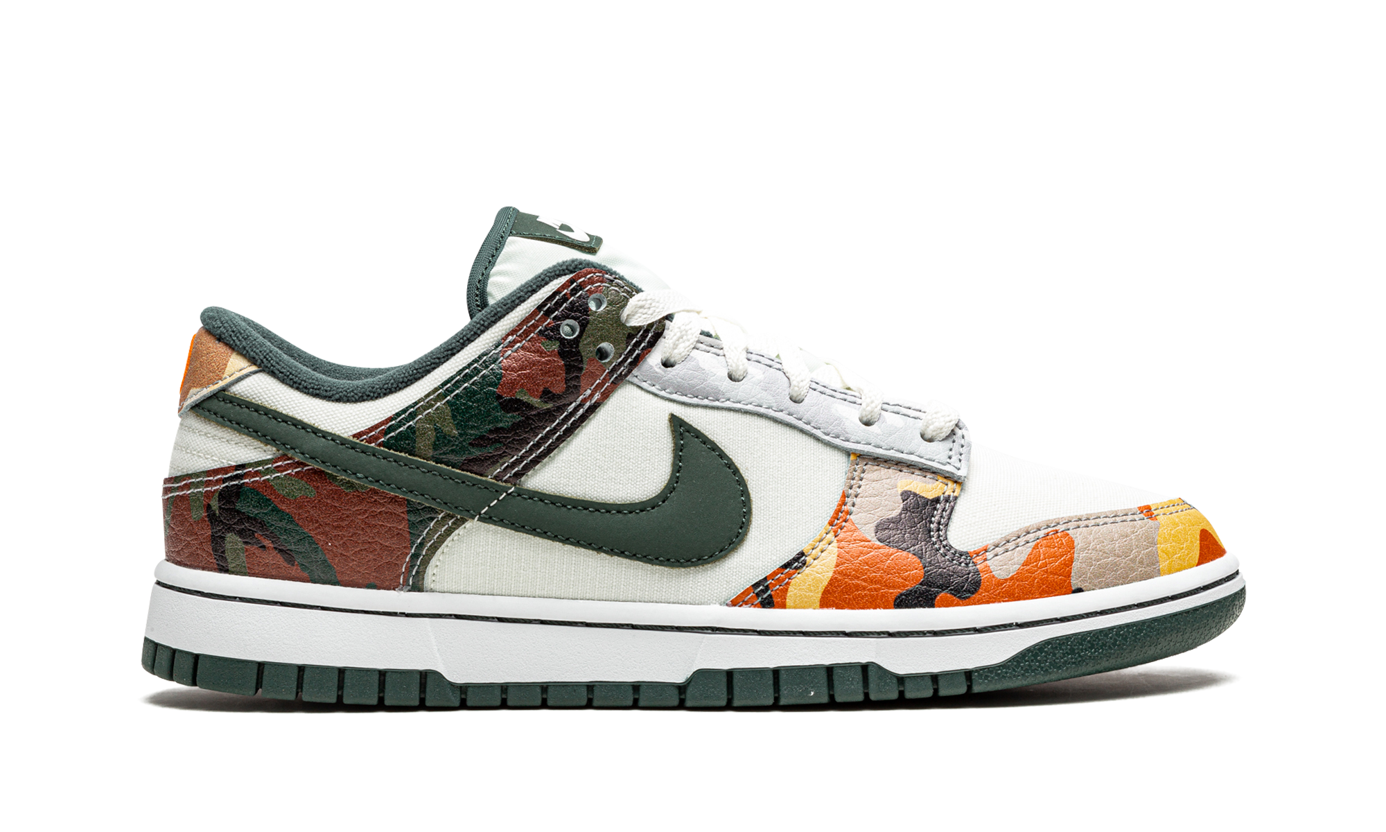 nike dunk low se sail multi camo+DH0957-100+right view