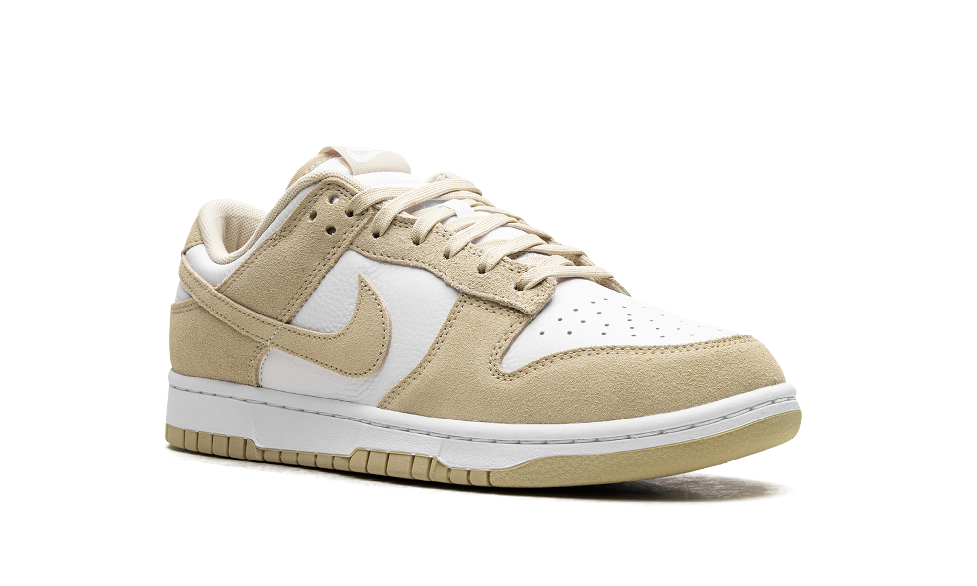 nike dunk low se team gold suede+FQ8249-102+diagnol right view