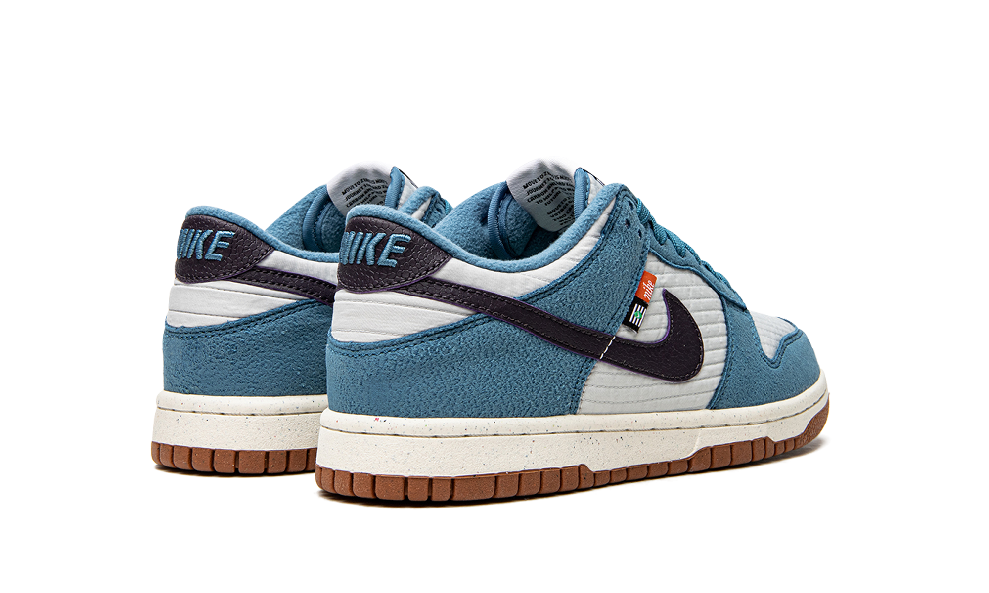 nike dunk low se toasty rift blue gs+DC9561-400+left diagnol single view