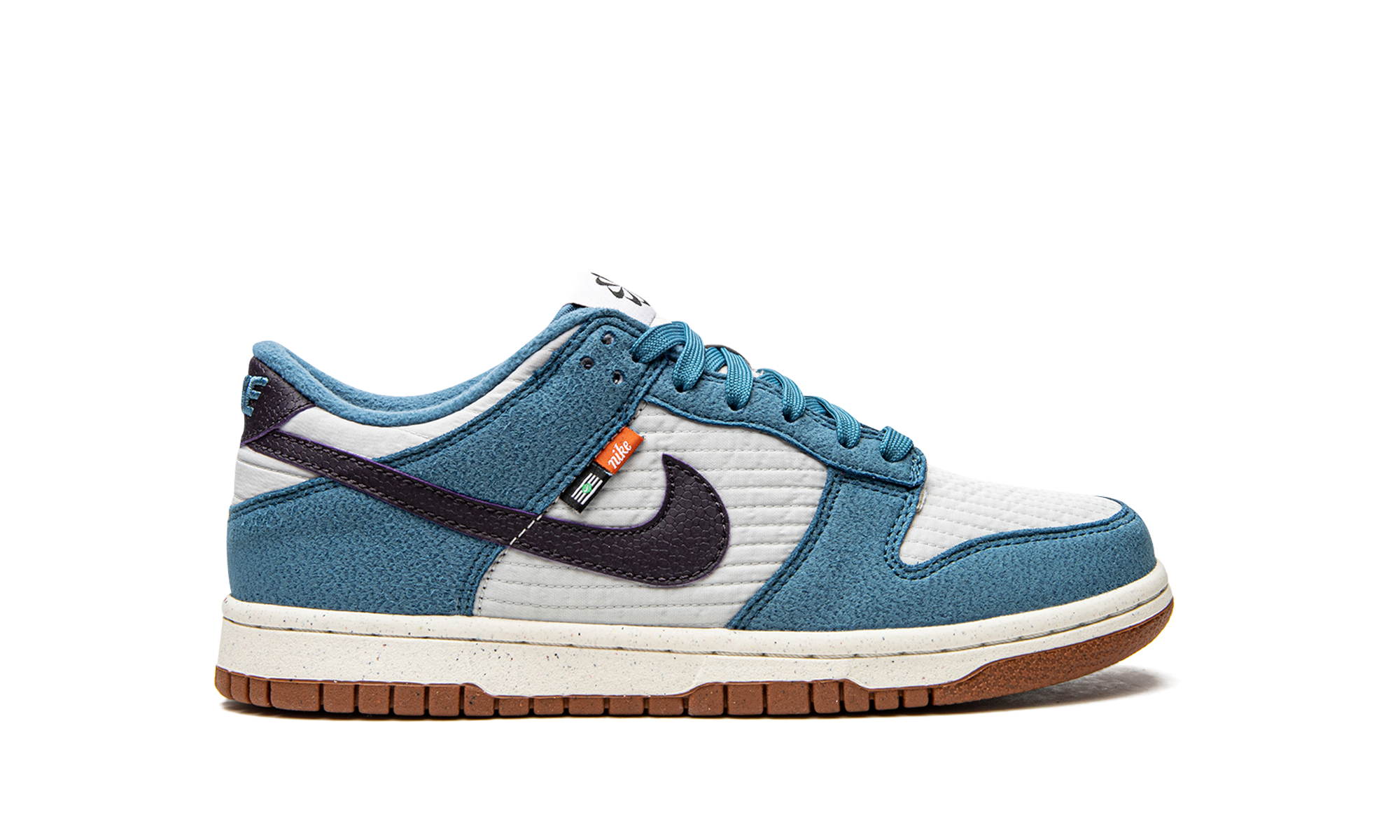 nike dunk low se toasty rift blue gs+DC9561-400+diagnol right view