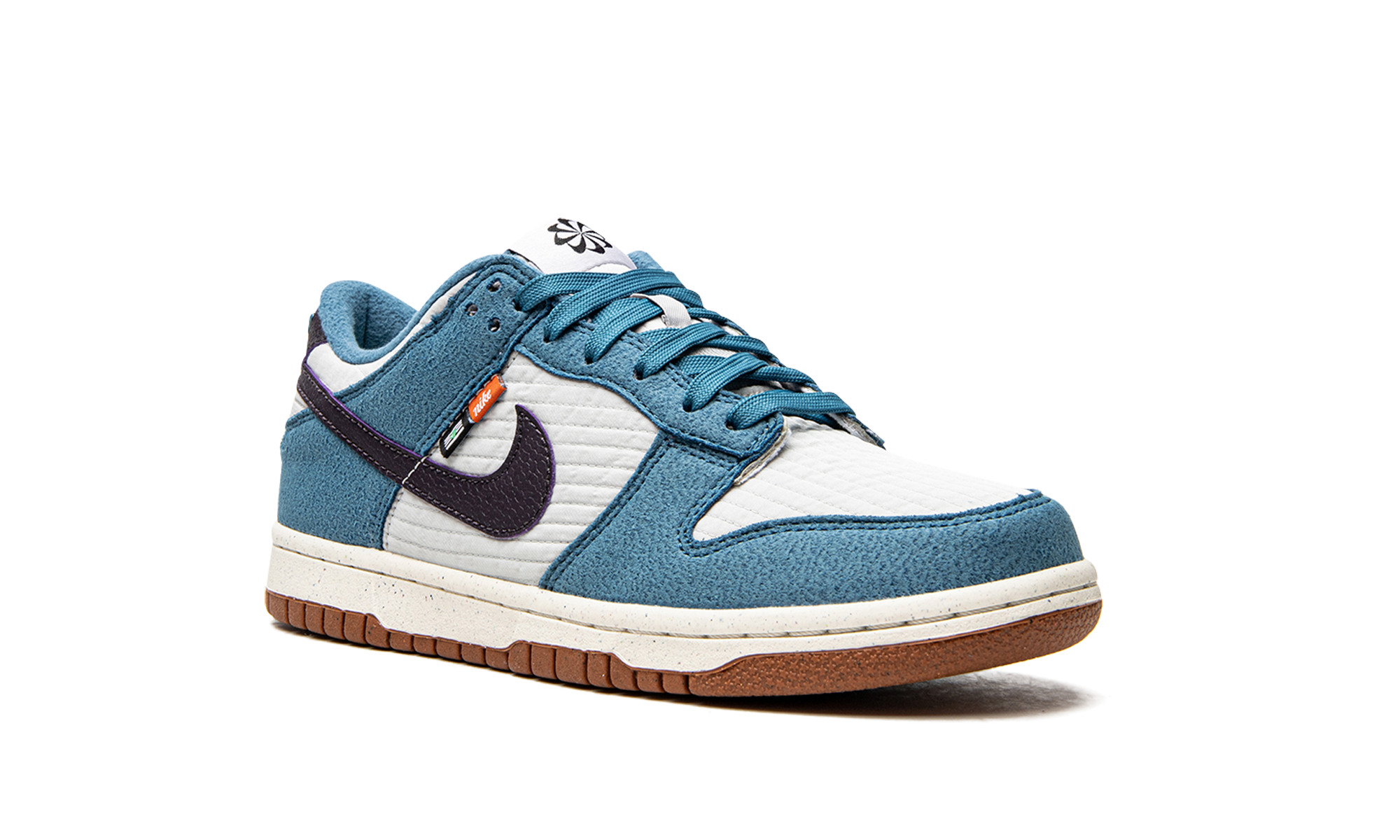 nike dunk low se toasty rift blue gs+DC9561-400+diagnol right view 1