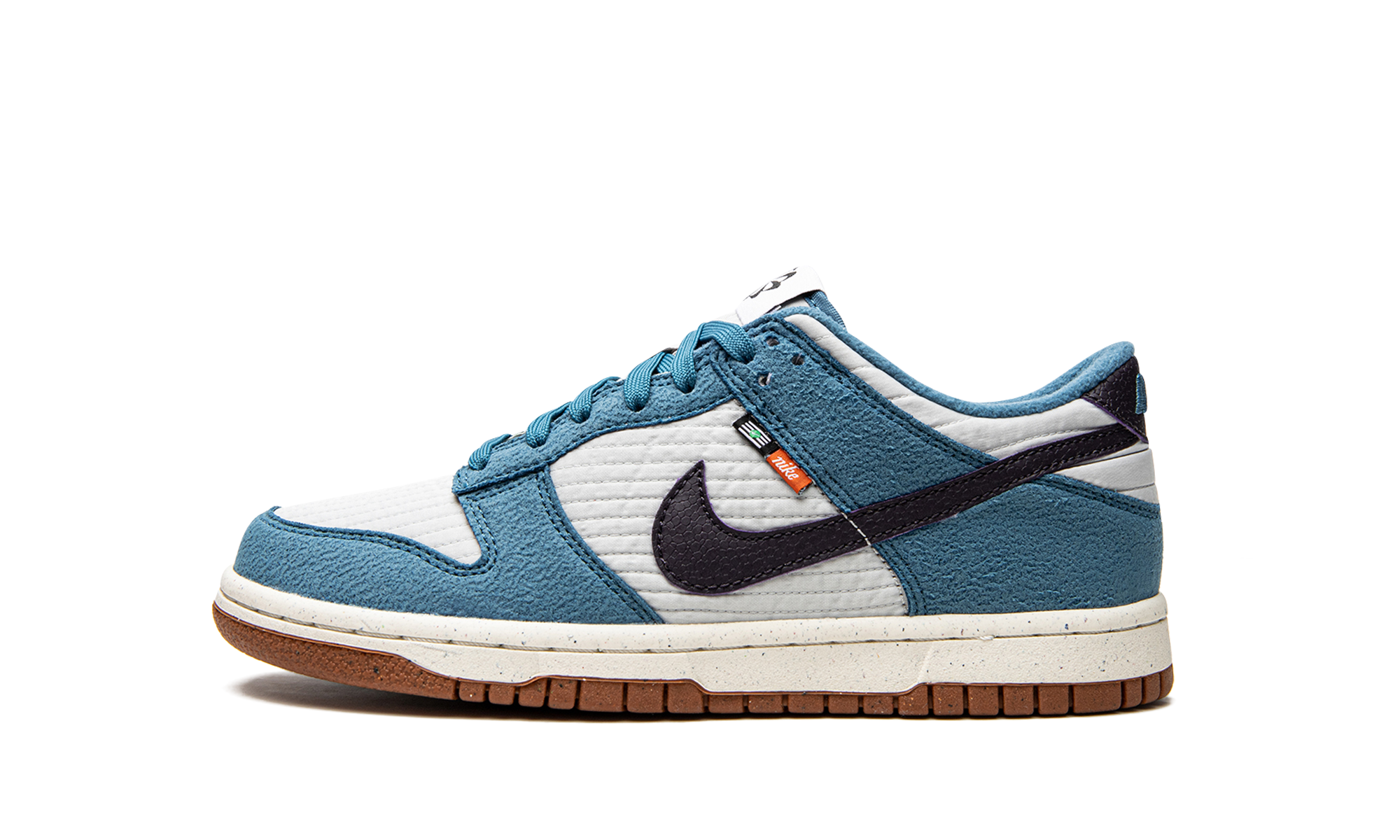 nike dunk low se toasty rift blue gs+DC9561-400+diagnol right view 2