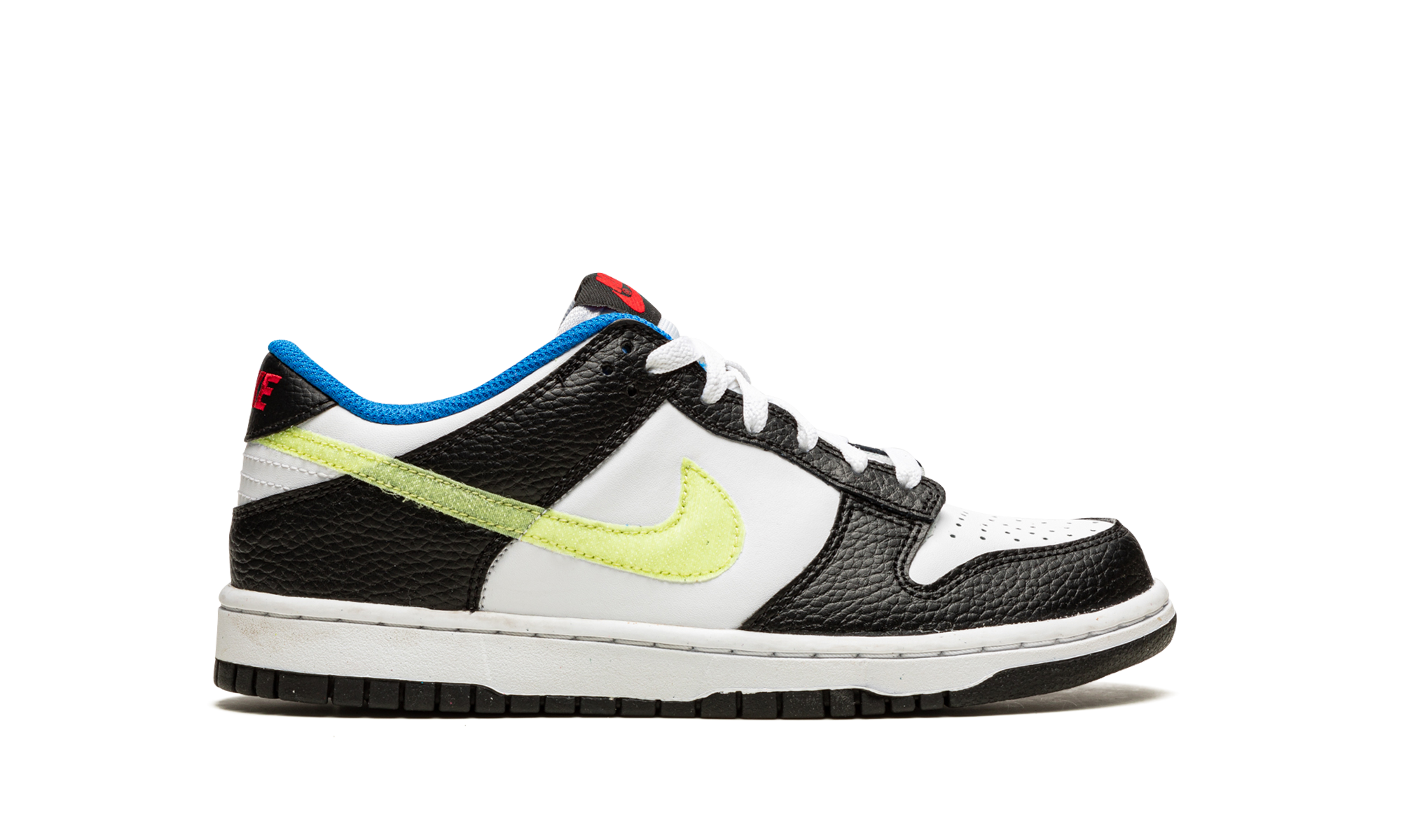 nike dunk low signal blue lemon twist gs+DQ0977-100+right view
