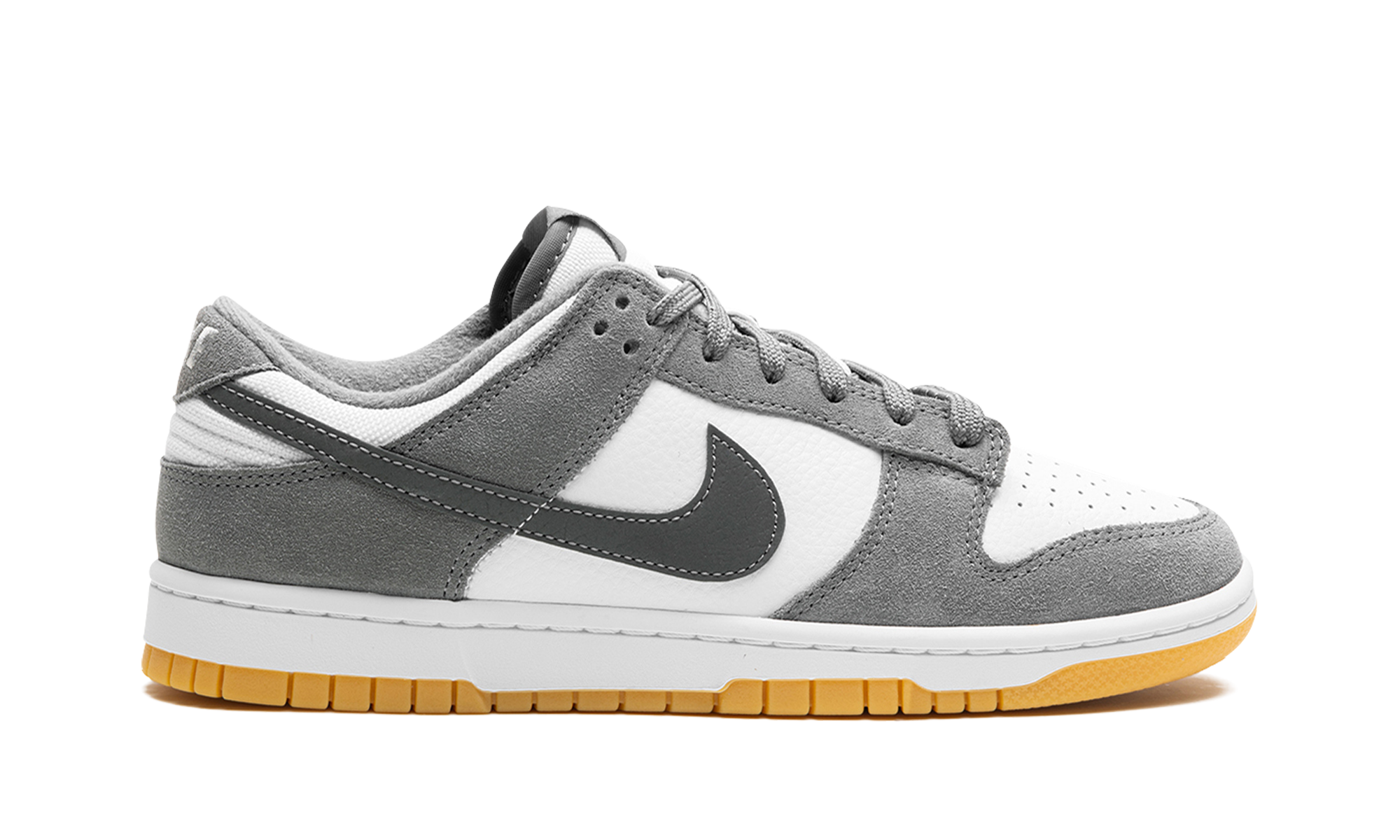 nike dunk low smoke grey gum 3m swoosh+FV0389-100+right view