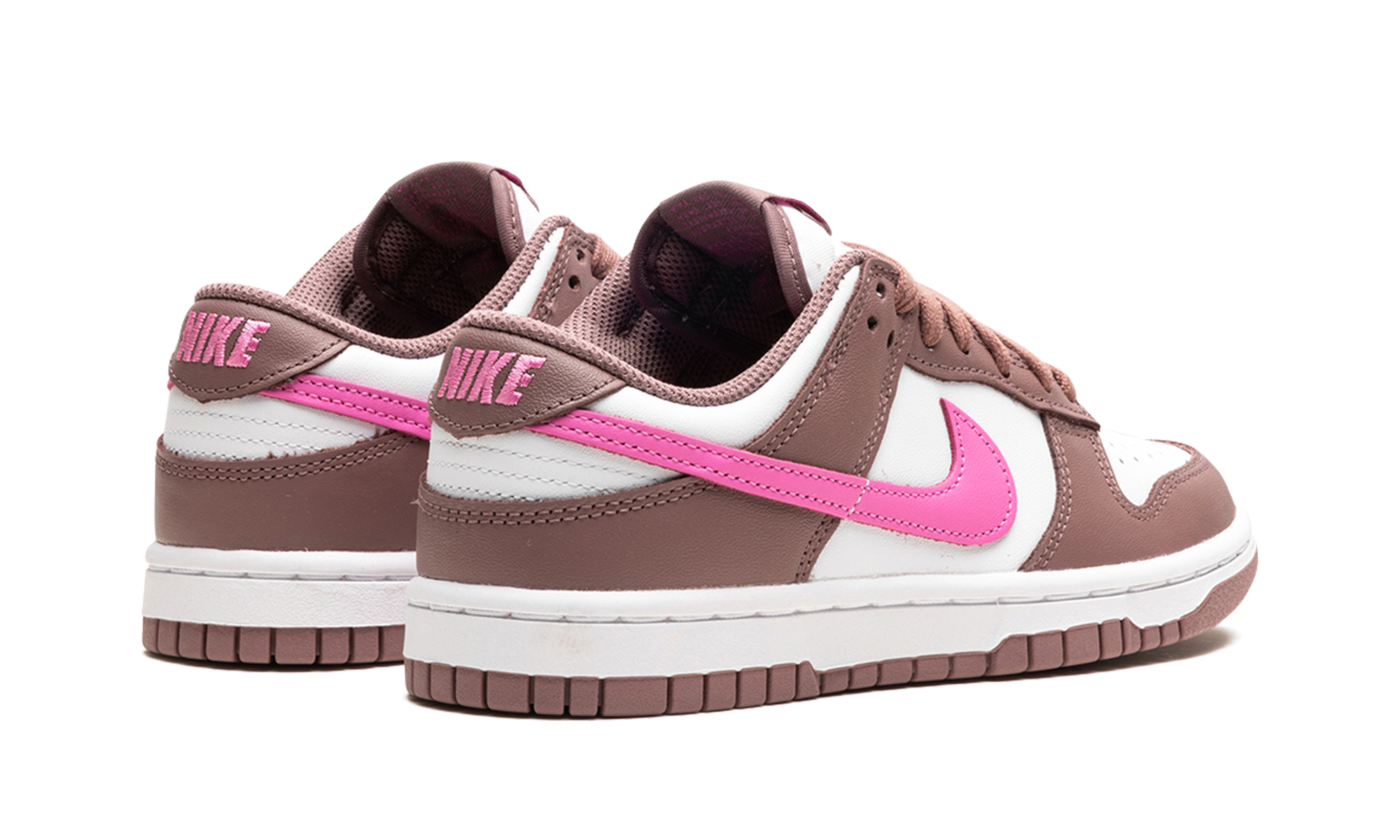 nike dunk low smokey mauve women s+FZ3611-208+diagnol right behind view