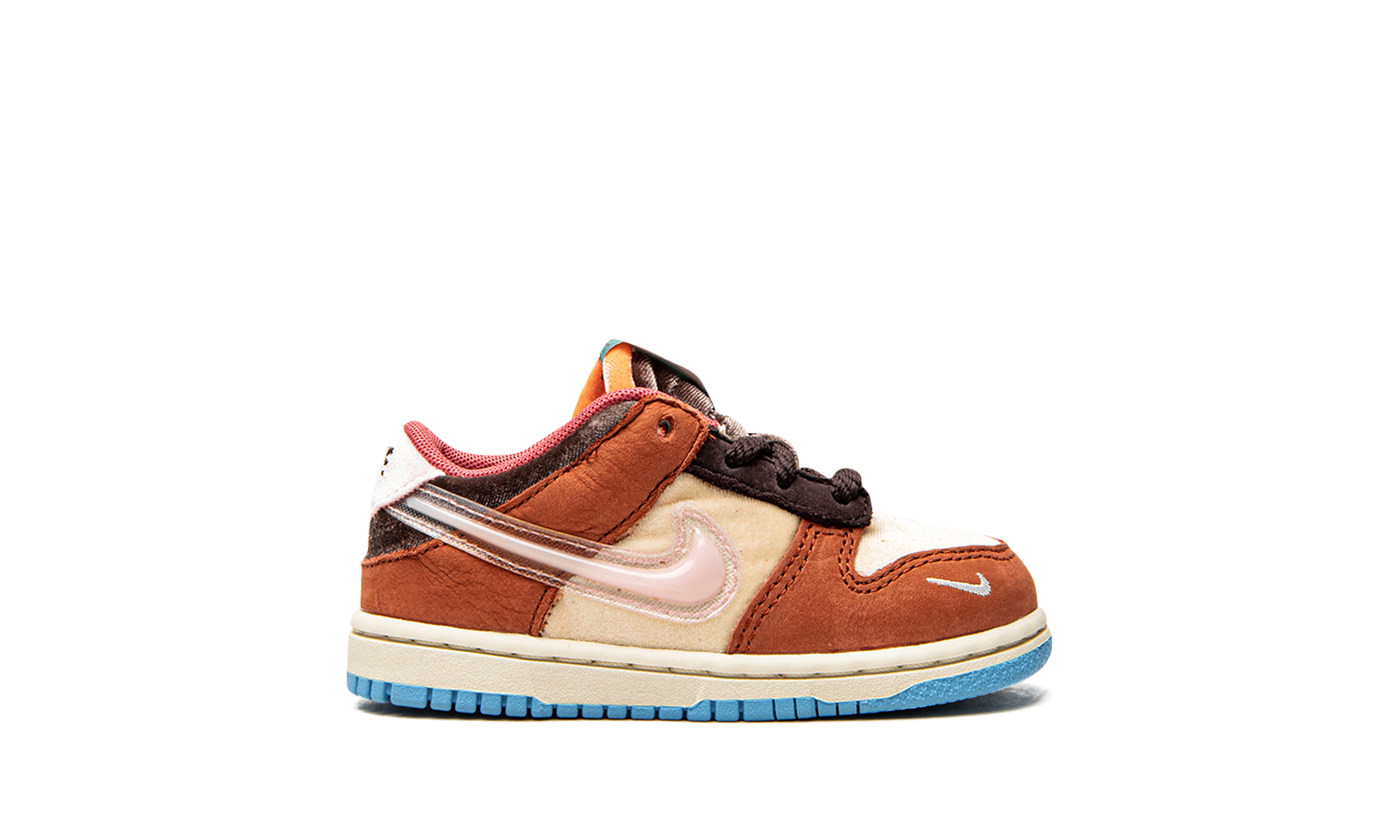 nike dunk low social status free lunch chocolate milk td+DM3350-700+right view