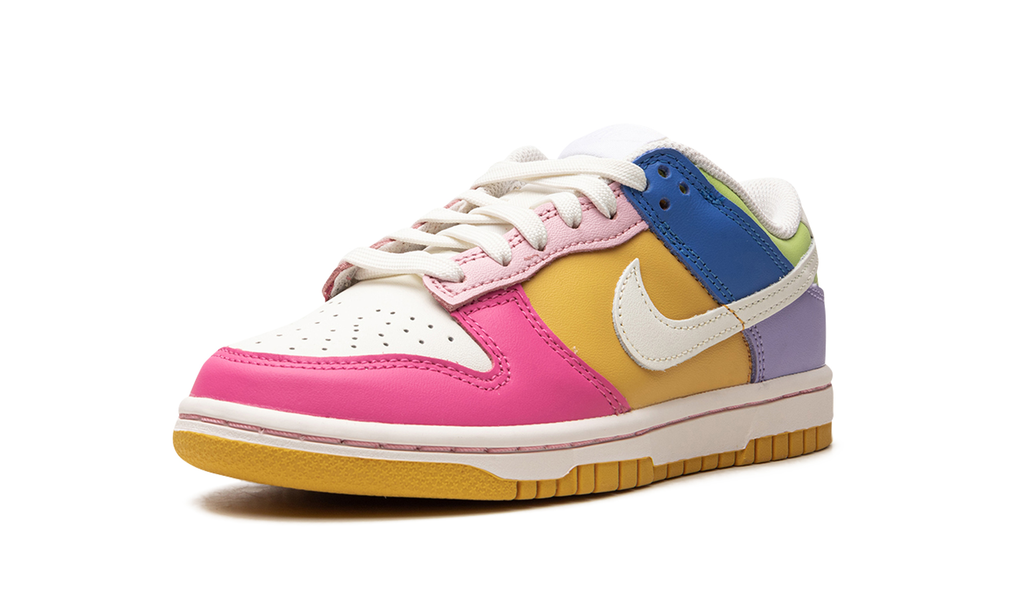 nike dunk low solar flare multi color women s+FD9923-111+left diagnol single view