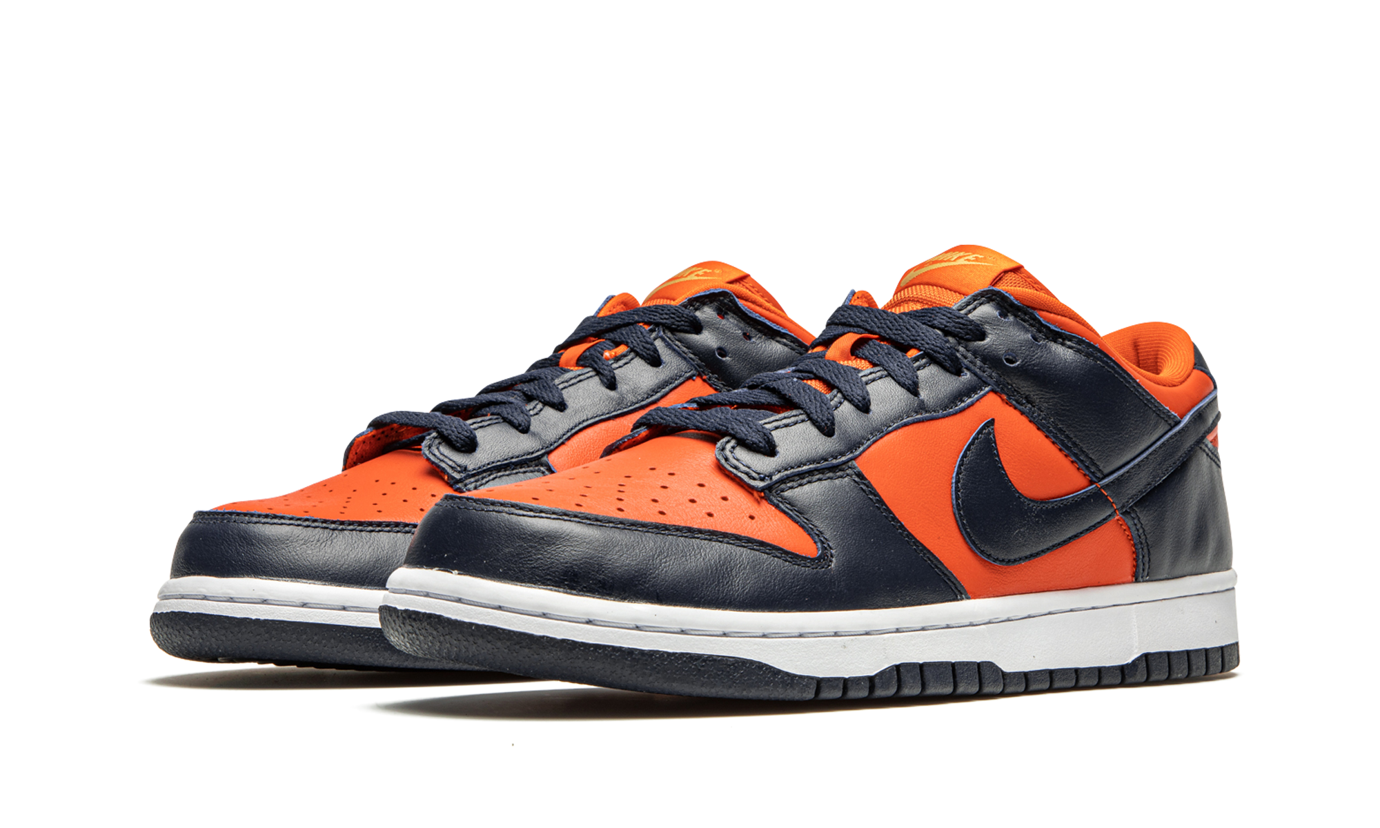 nike dunk low sp champ colors university orange marine 2020+CU1727-800+diagnol left view