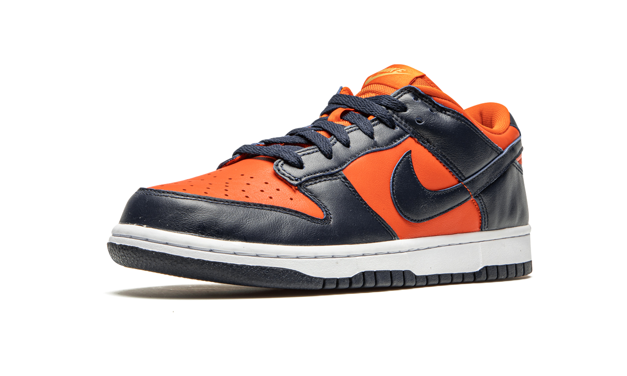 nike dunk low sp champ colors university orange marine 2020+CU1727-800+left diagnol single view