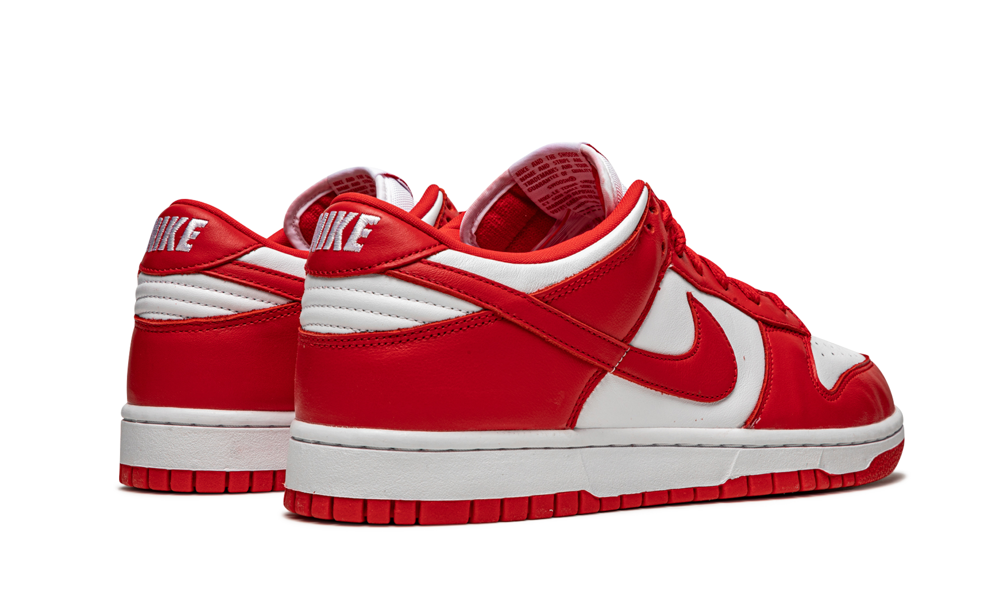 nike dunk low sp st john s+CU1727-100+diagnol right behind view