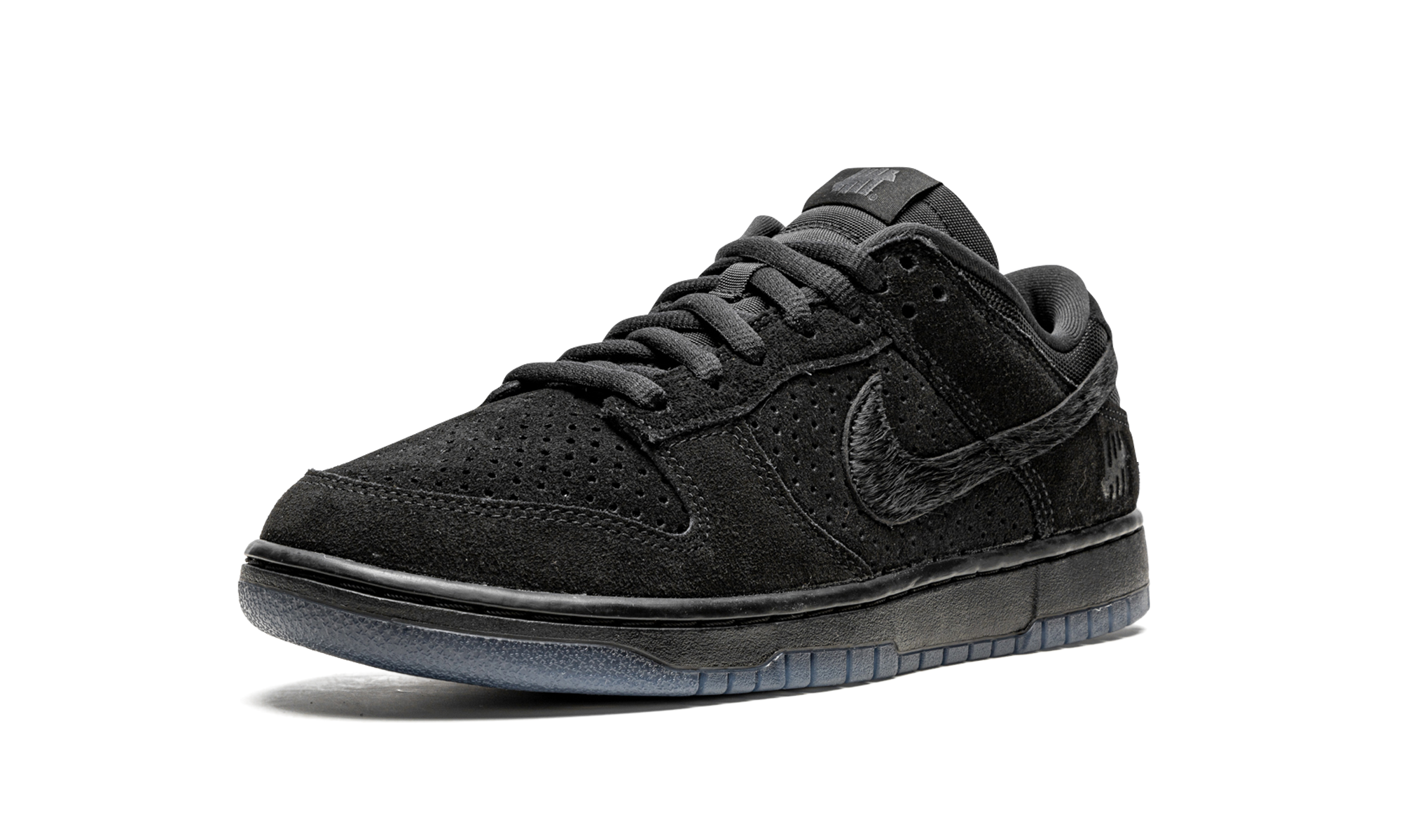 nike dunk low sp undefeated 5 on it black+DO9329-001+left diagnol single view