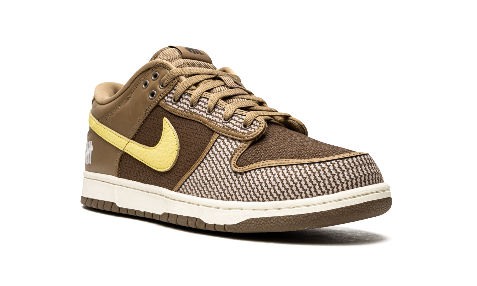 nike dunk low sp undefeated canteen dunk vs af1 pack+DH3061-200+diagnol right view
