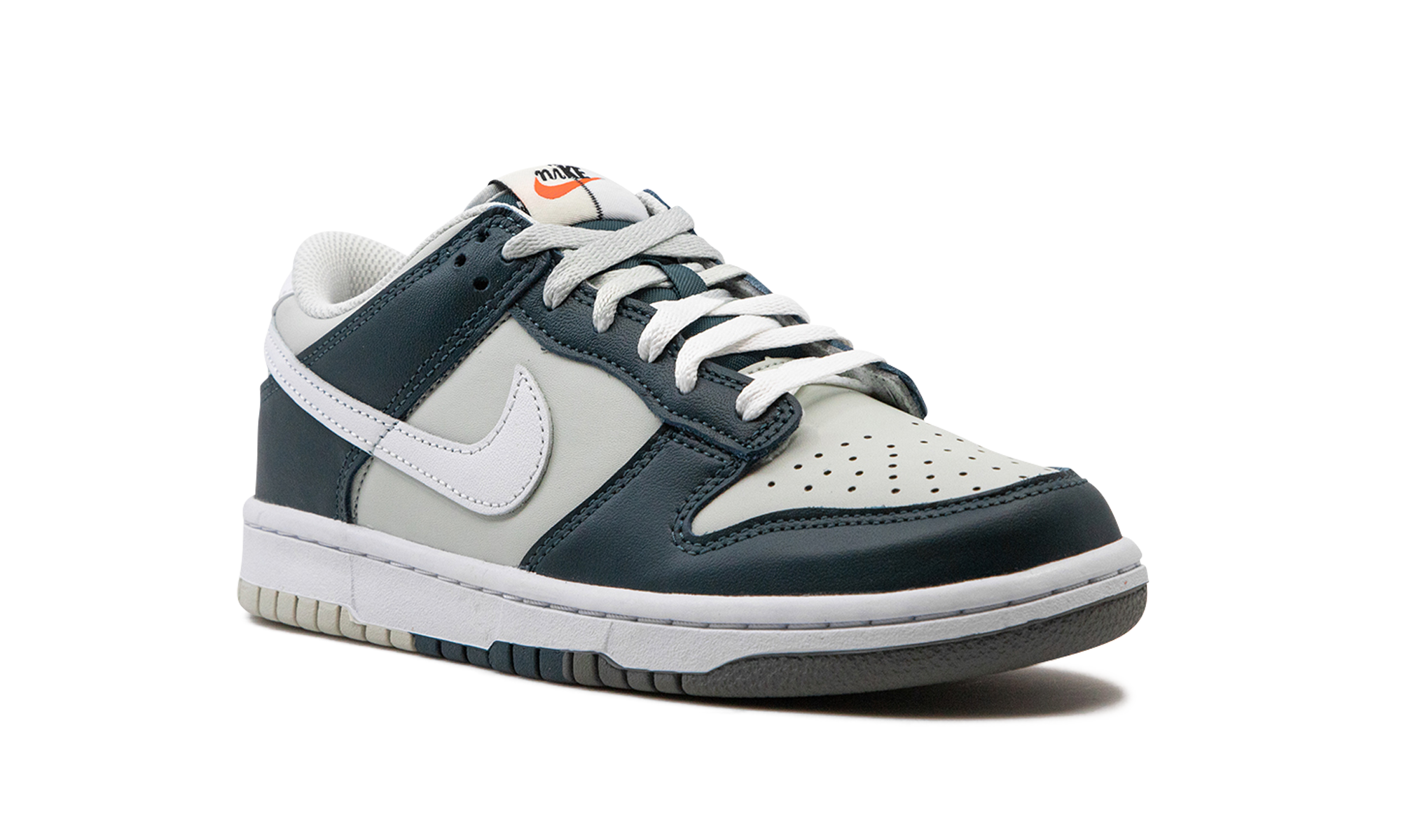 nike dunk low split deep jungle gs+FB9109-300+diagnol right view