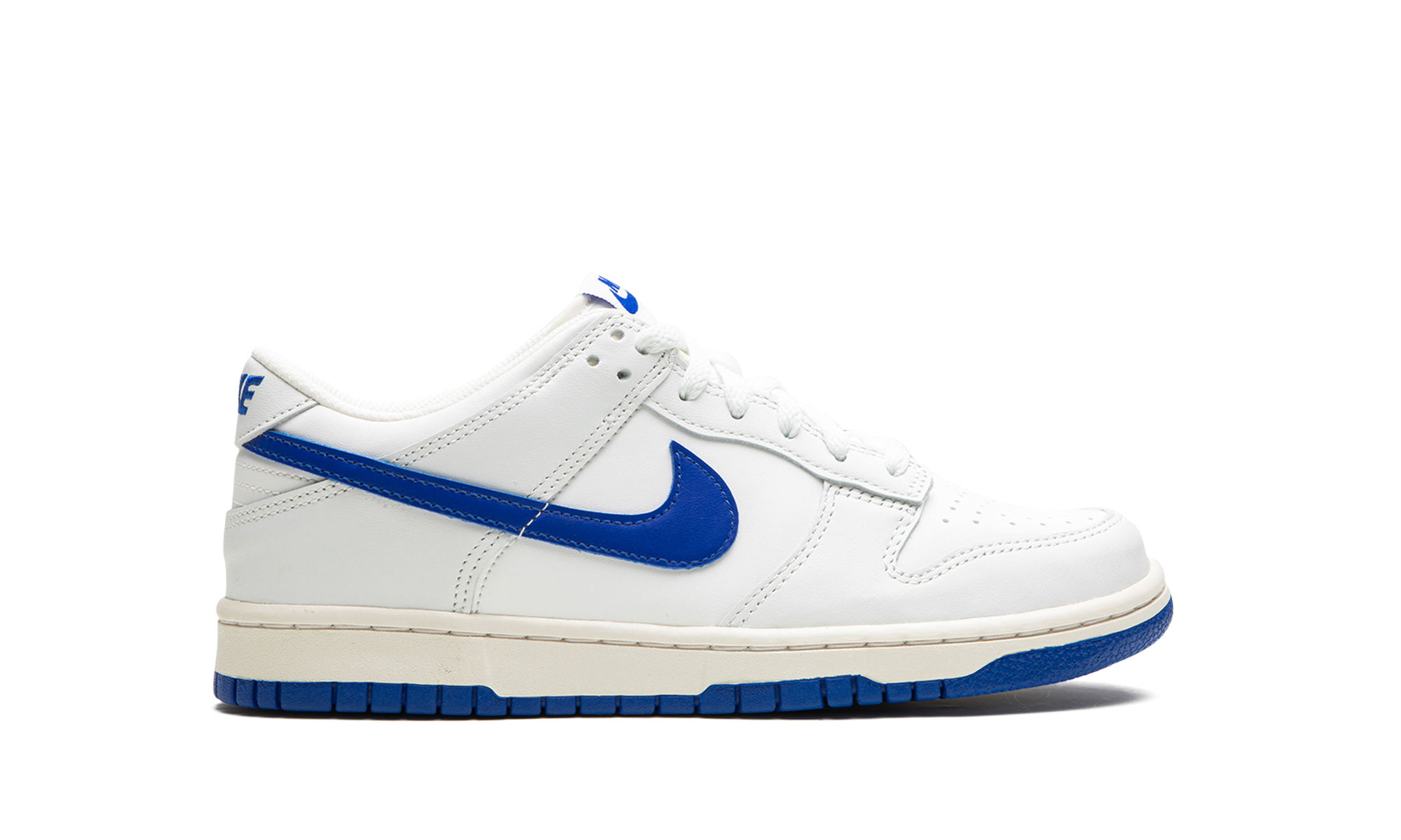 nike dunk low summit white hyper royal gs+DH9765-105+right view