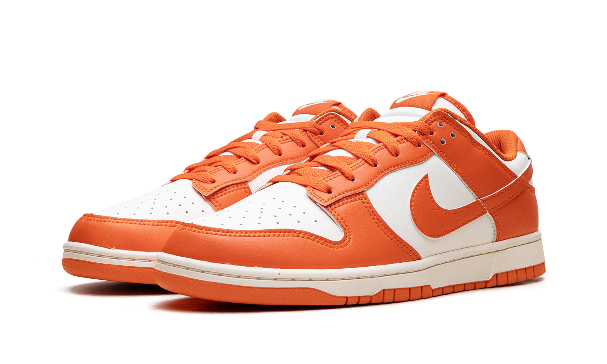 nike dunk low syracuse pale ivory+HF5441-106+diagnol left view