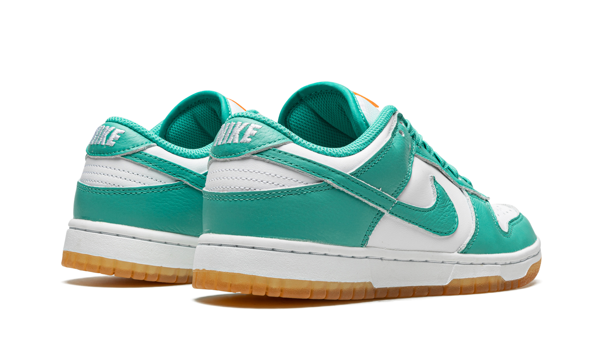 nike dunk low teal zeal women s+DV2190-100+diagnol right behind view