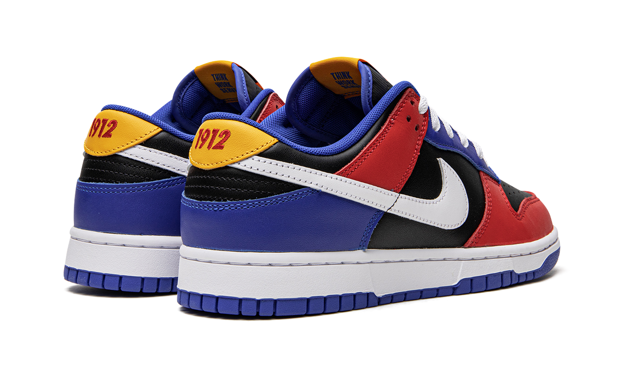 nike dunk low tennessee state university+DR6190-100+diagnol right behind view