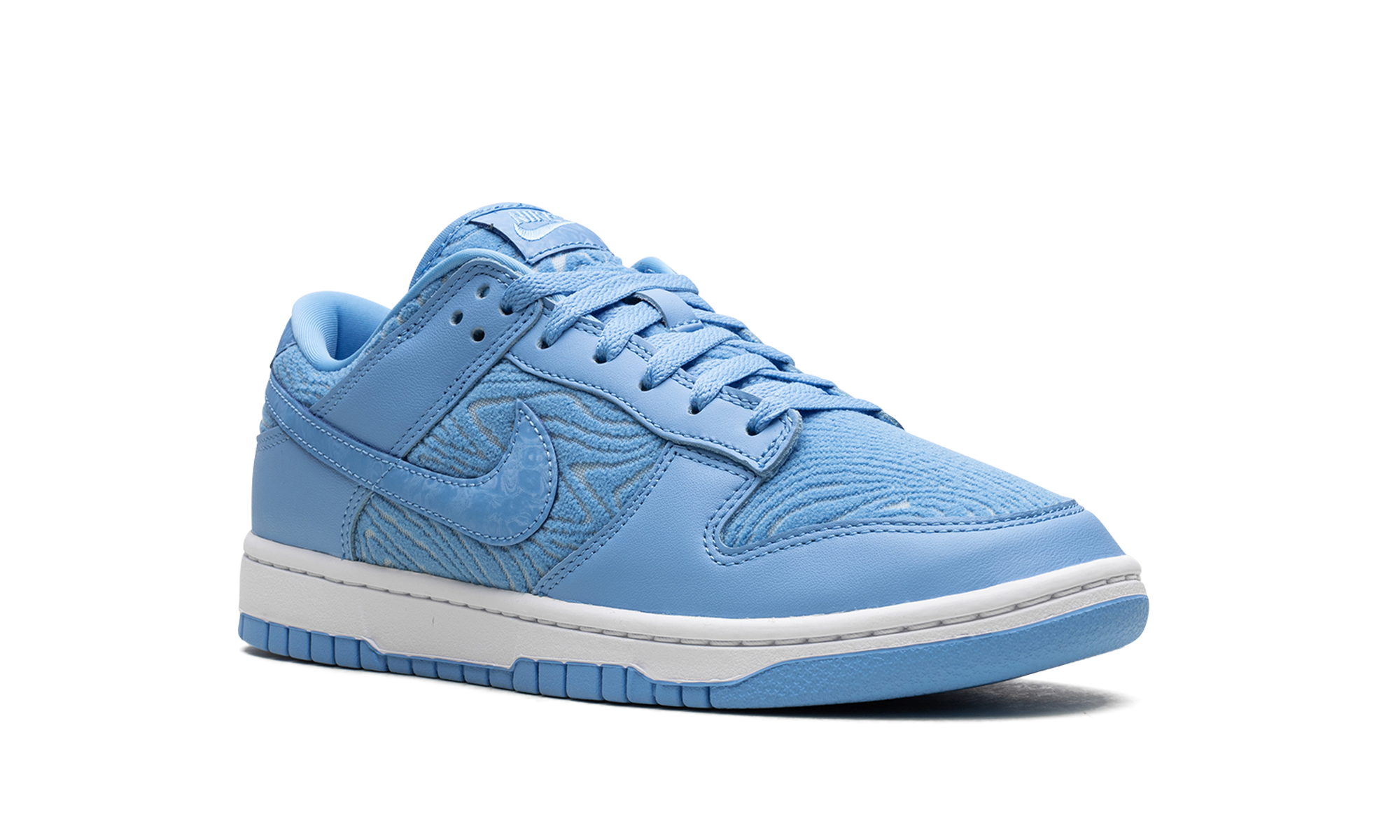 nike dunk low topography university blue+FN6834-412+diagnol right view