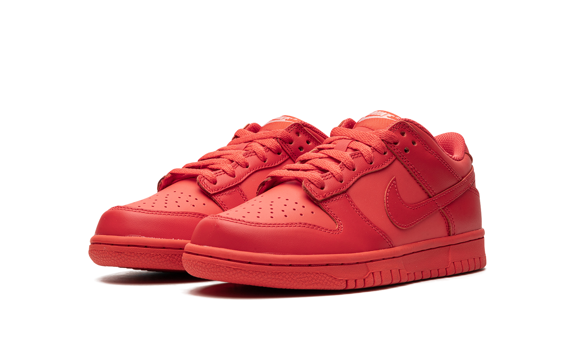 nike dunk low track red gs+DH9765-601+diagnol left view