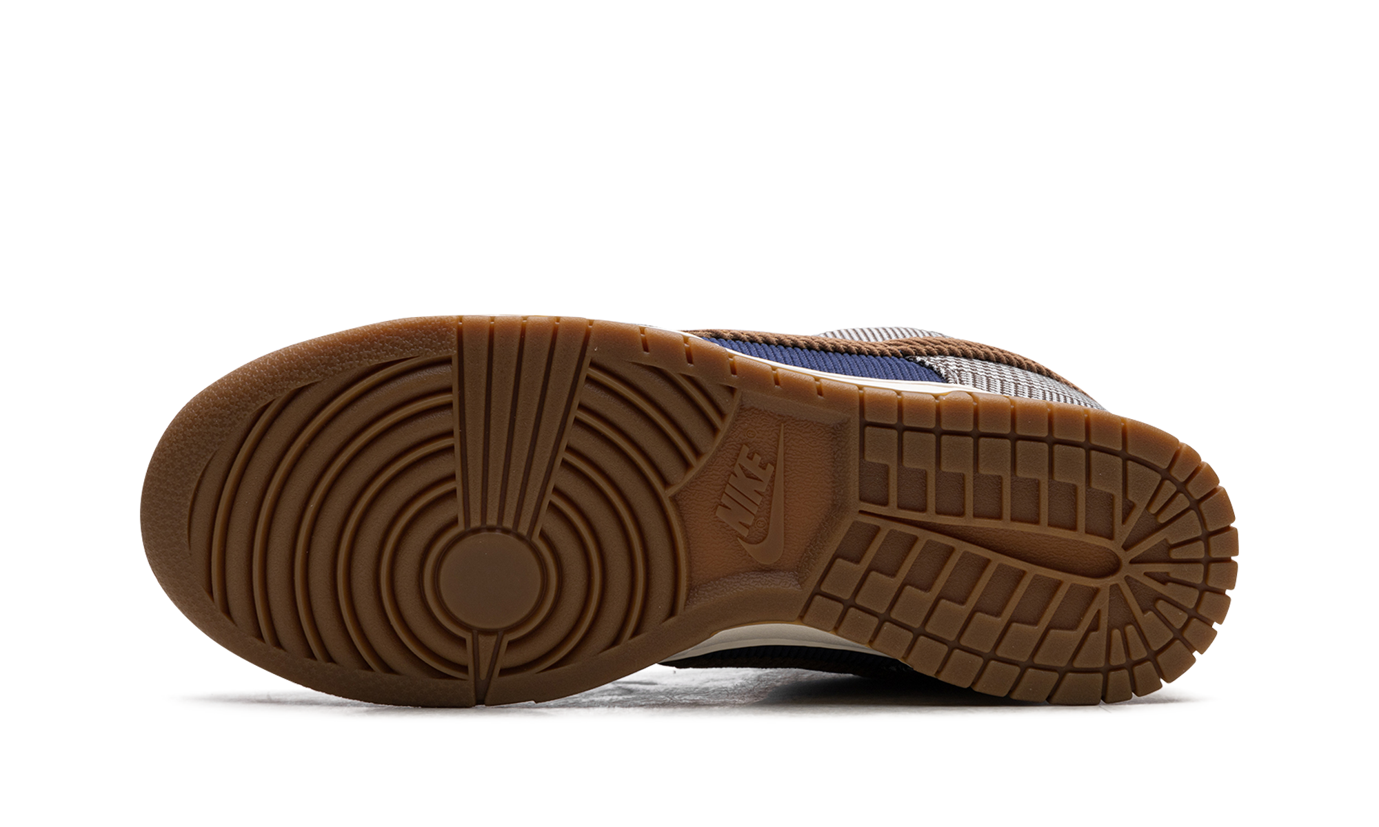 nike dunk low tweed midnight navy corduroy+FQ8746-410+bottom view
