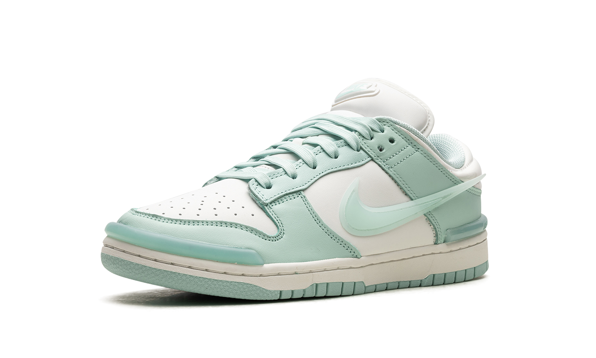nike dunk low twist jade ice women s+DZ2794-101+left diagnol single view