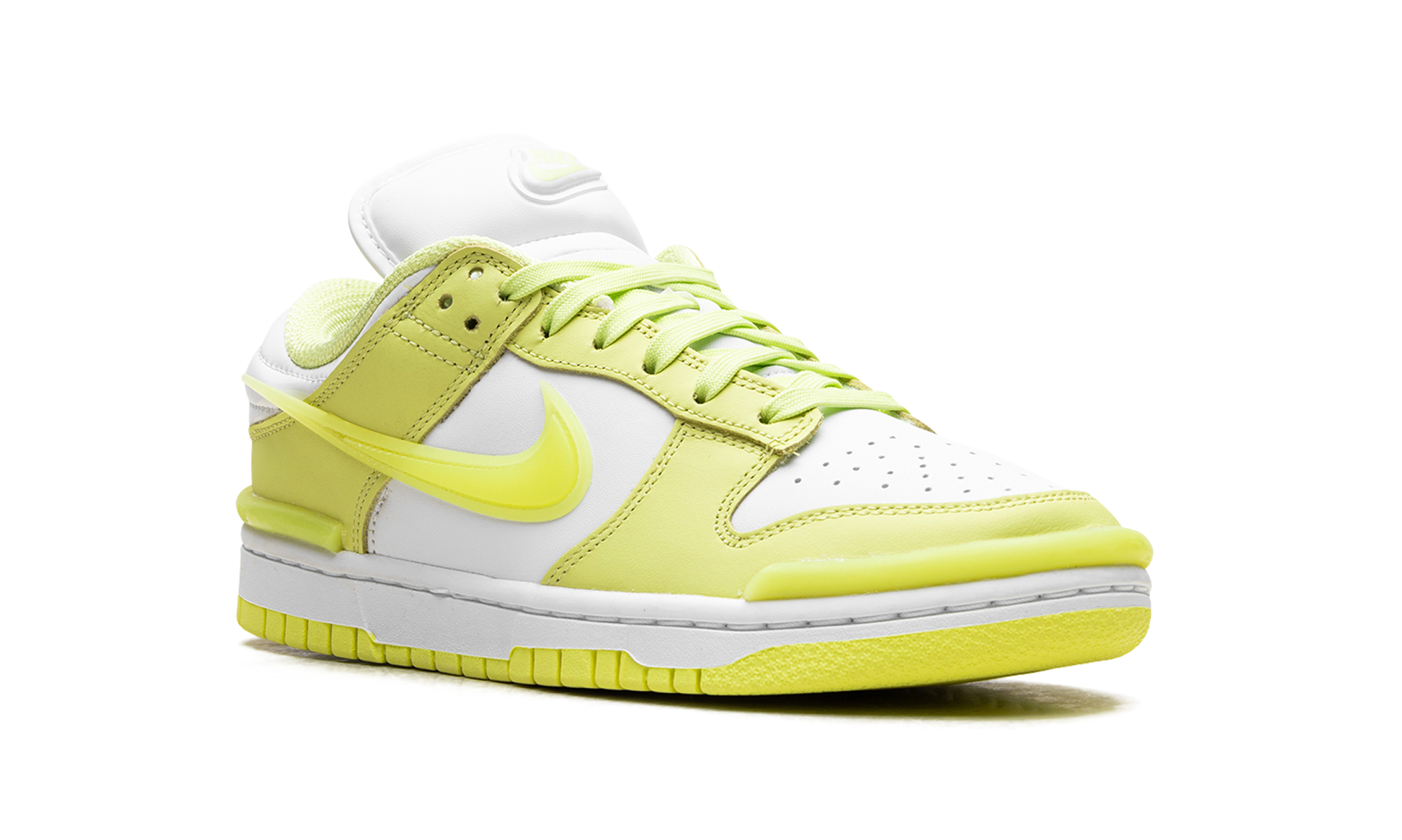 nike dunk low twist light lemon twist women s+DZ2794-700+diagnol right view