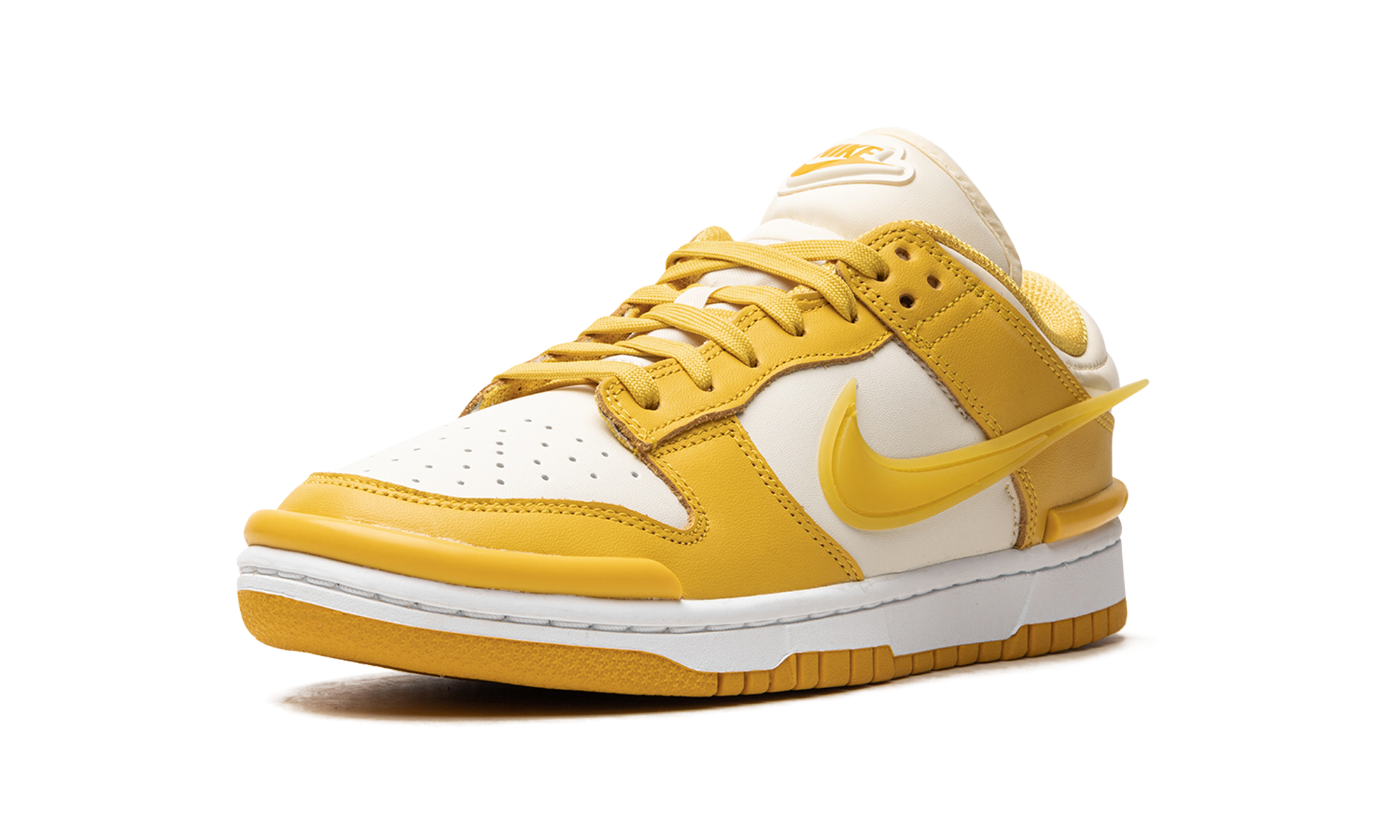 nike dunk low twist vivid sulfur women s+DZ2794-100+left diagnol single view