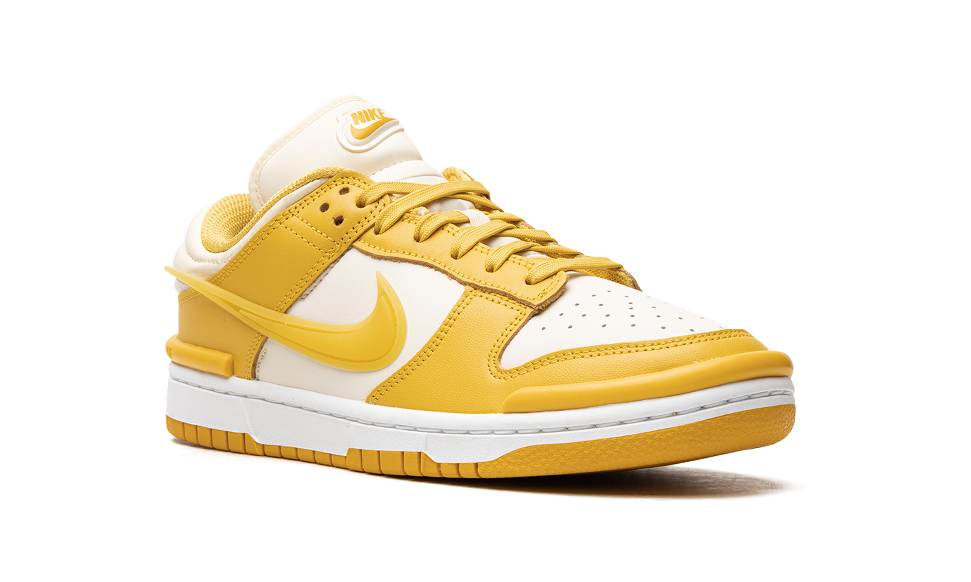 nike dunk low twist vivid sulfur women s+DZ2794-100+diagnol right view