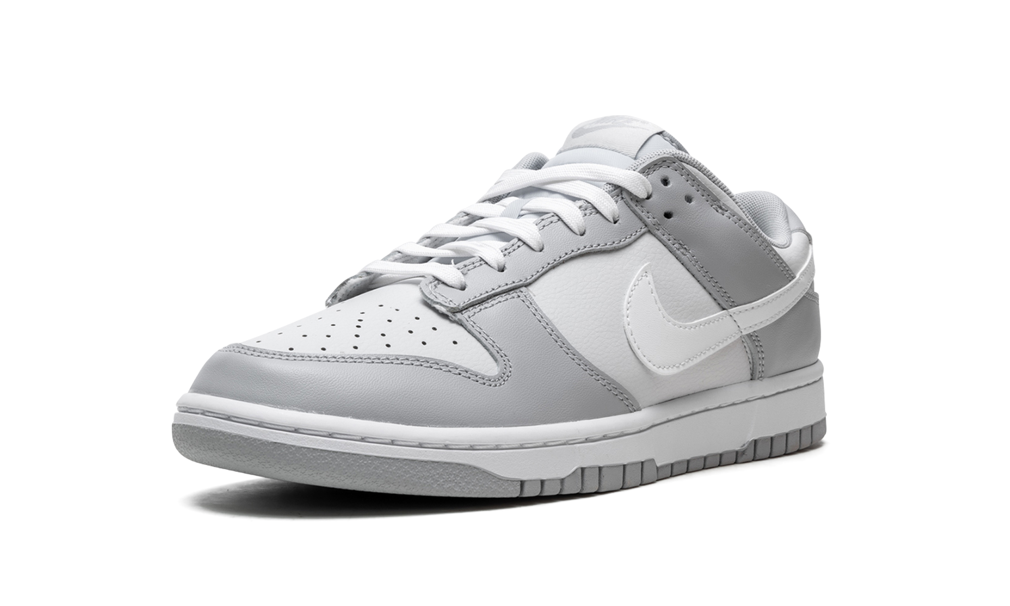 nike dunk low two tone grey+DJ6188-001+left diagnol single view