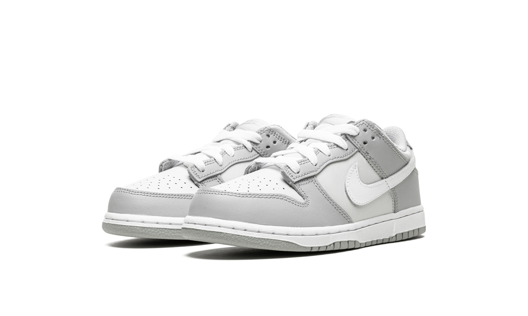 nike dunk low two toned grey ps+DH9756-001+diagnol left view