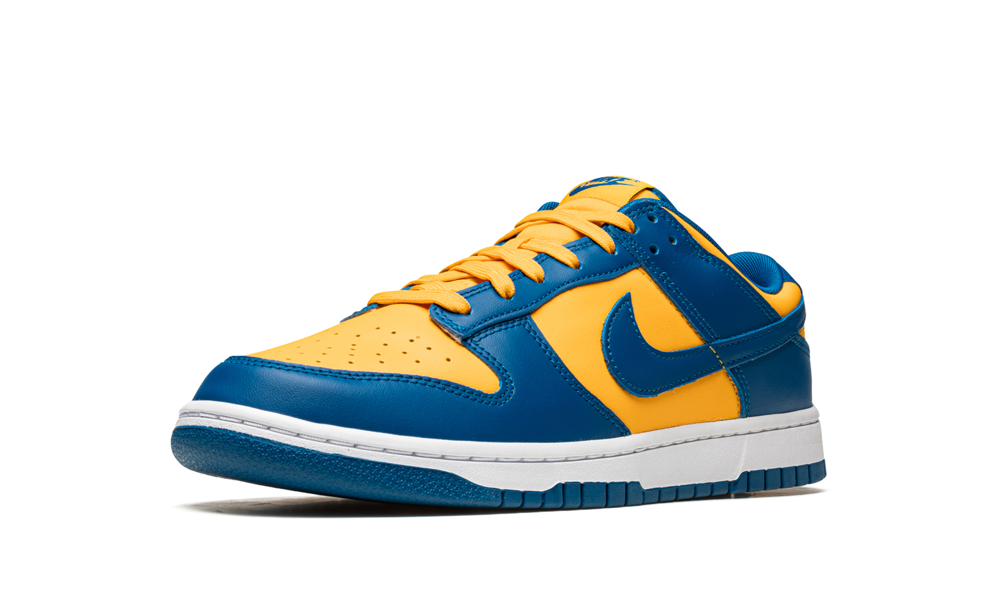 nike dunk low ucla+DD1391-402+diagnol right behind view