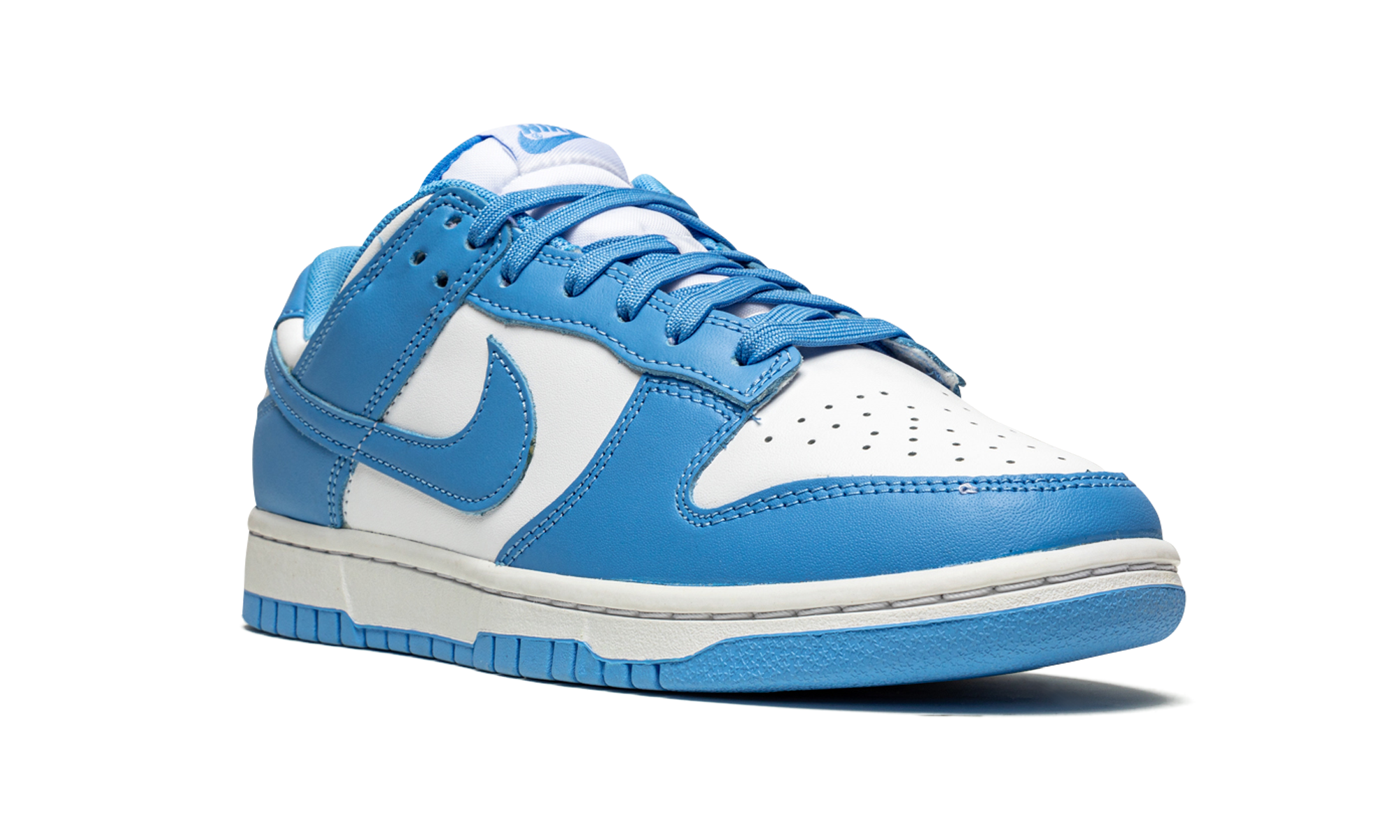 nike dunk low unc 2021+DD1391-102+diagnol right view