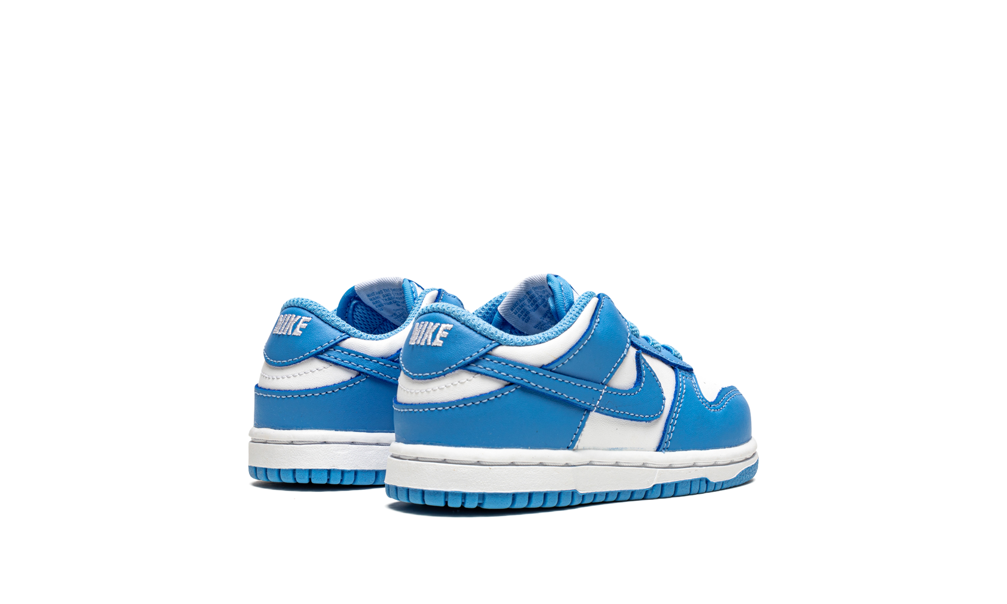 nike dunk low unc 2021 td+CW1589-103+diagnol right behind view