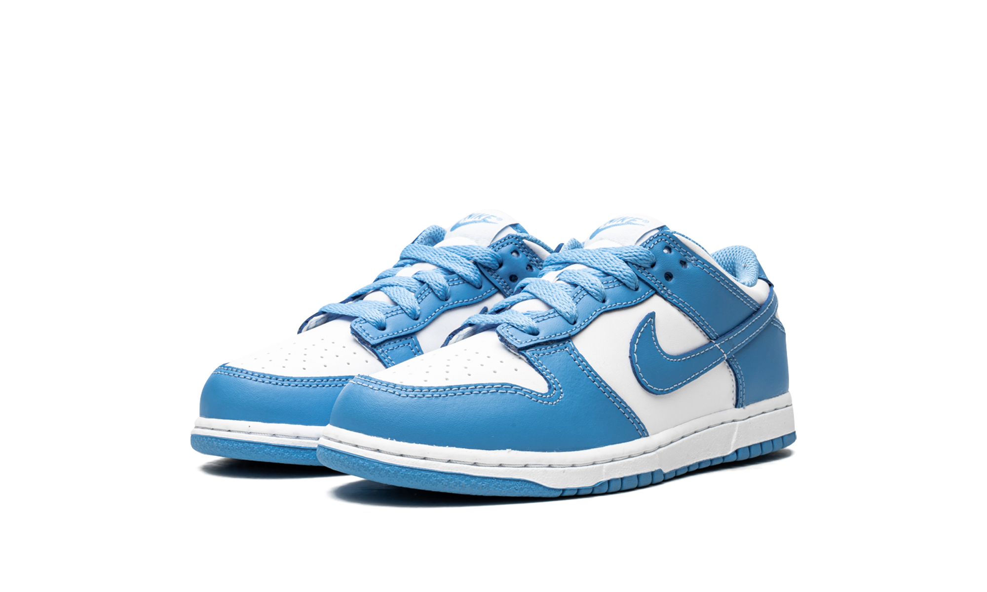 nike dunk low unc ps+CW1588-103+diagnol left view