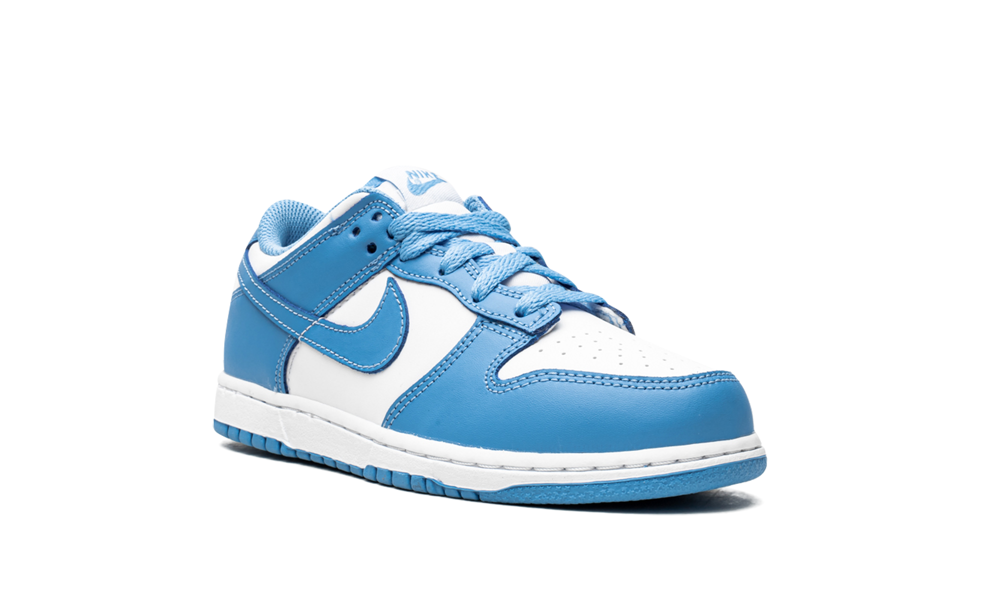 nike dunk low unc ps+CW1588-103+diagnol right view