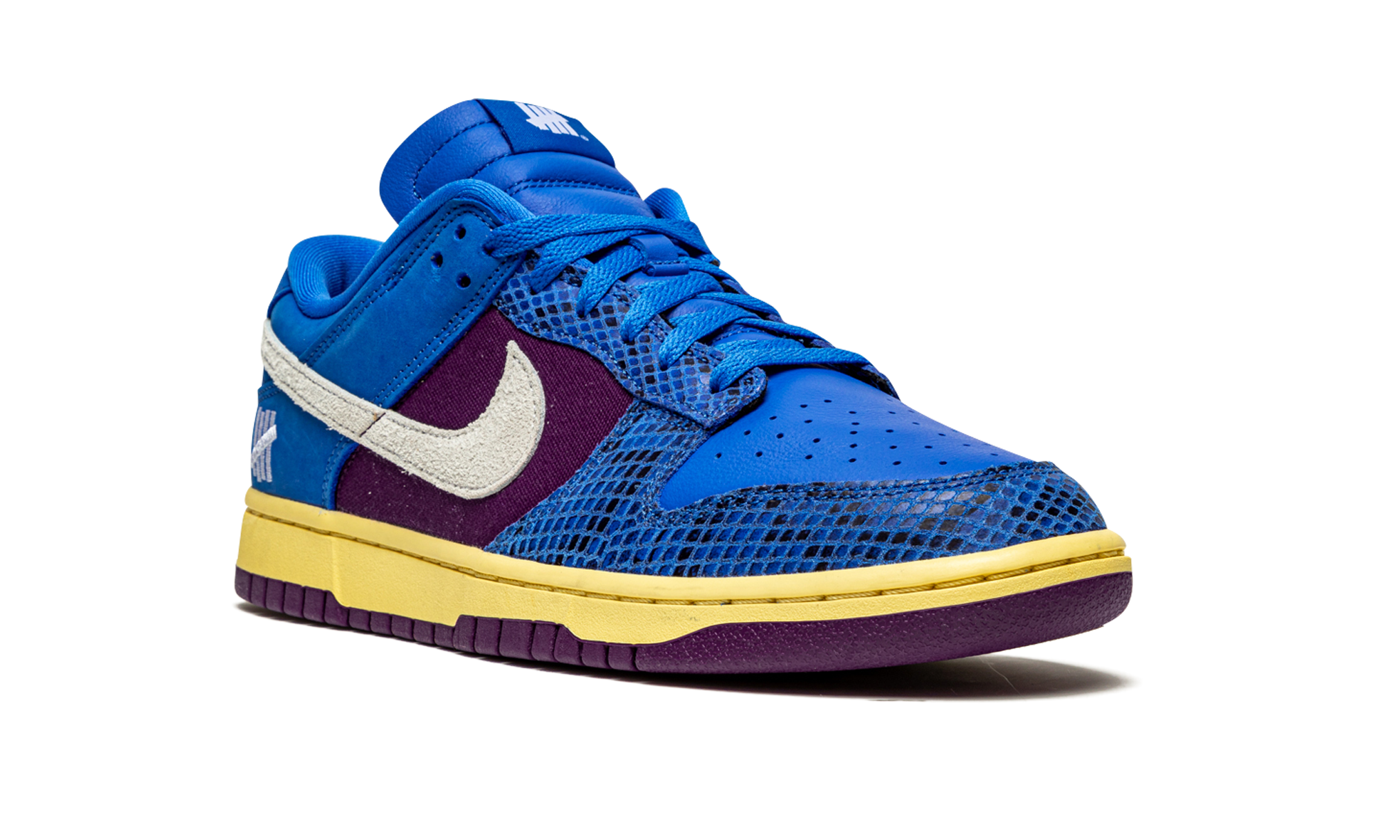 nike dunk low undefeated 5 on it dunk vs af1+DH6508-400+diagnol right view