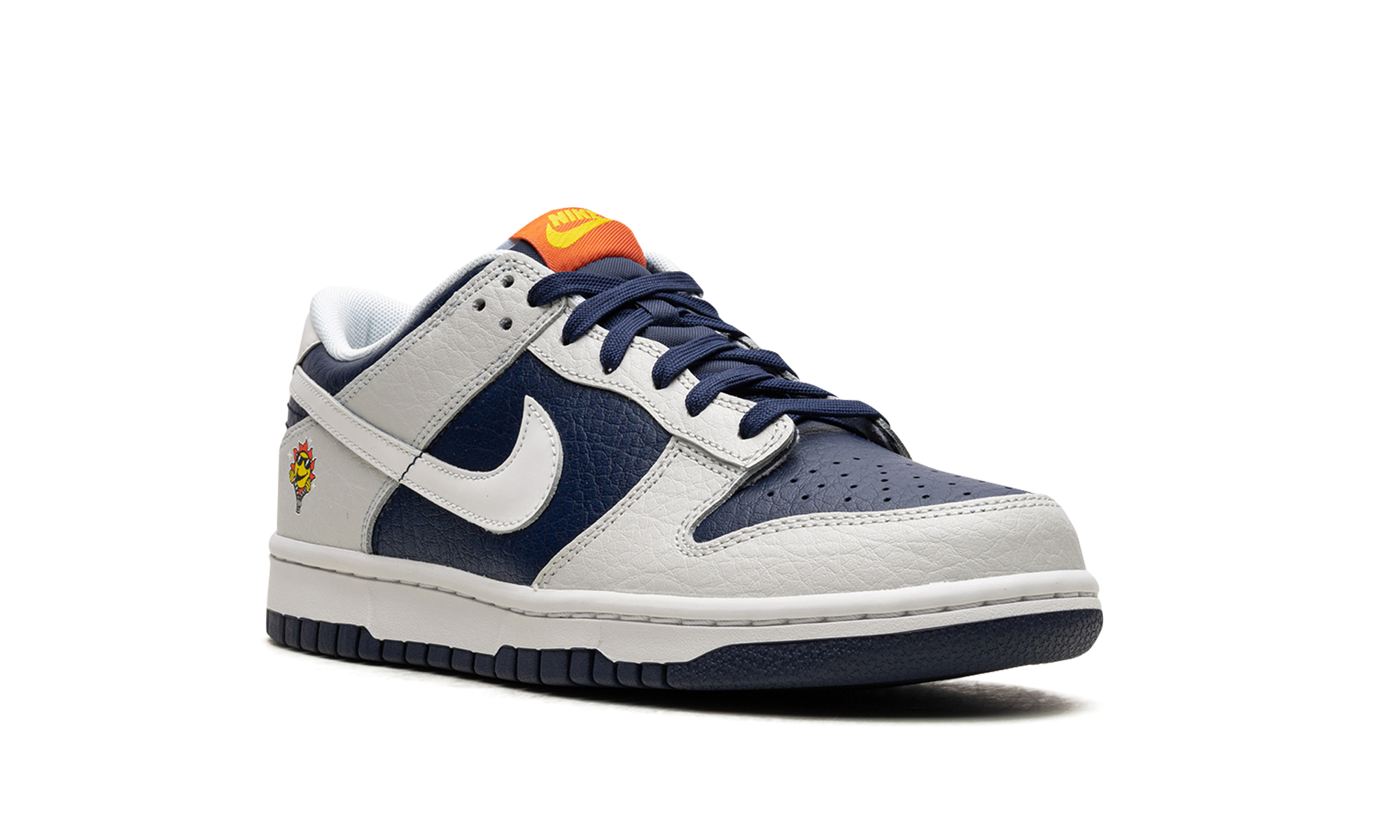 nike dunk low uv reactive photon dust midnight navy gs+FN6968-025+diagnol right view