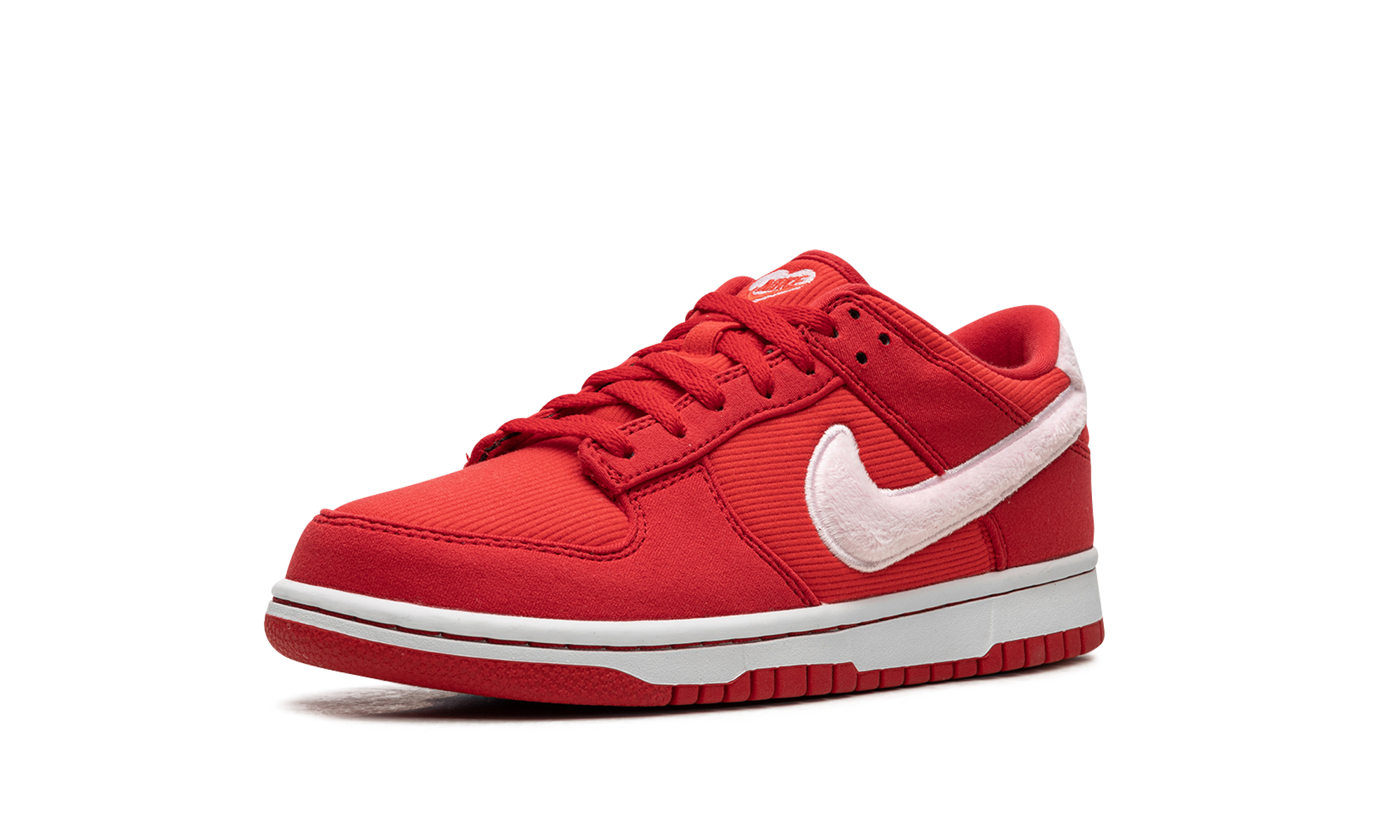 nike dunk low valentine s day 2024 gs+FZ3548-612+left diagnol single view