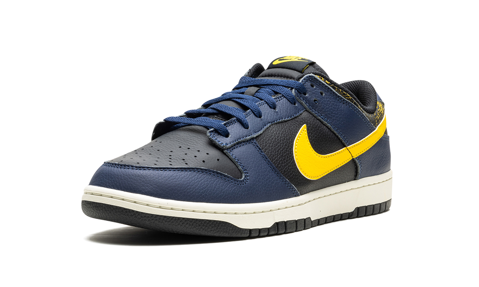 nike dunk low vintage michigan+FZ4014-010+left diagnol single view