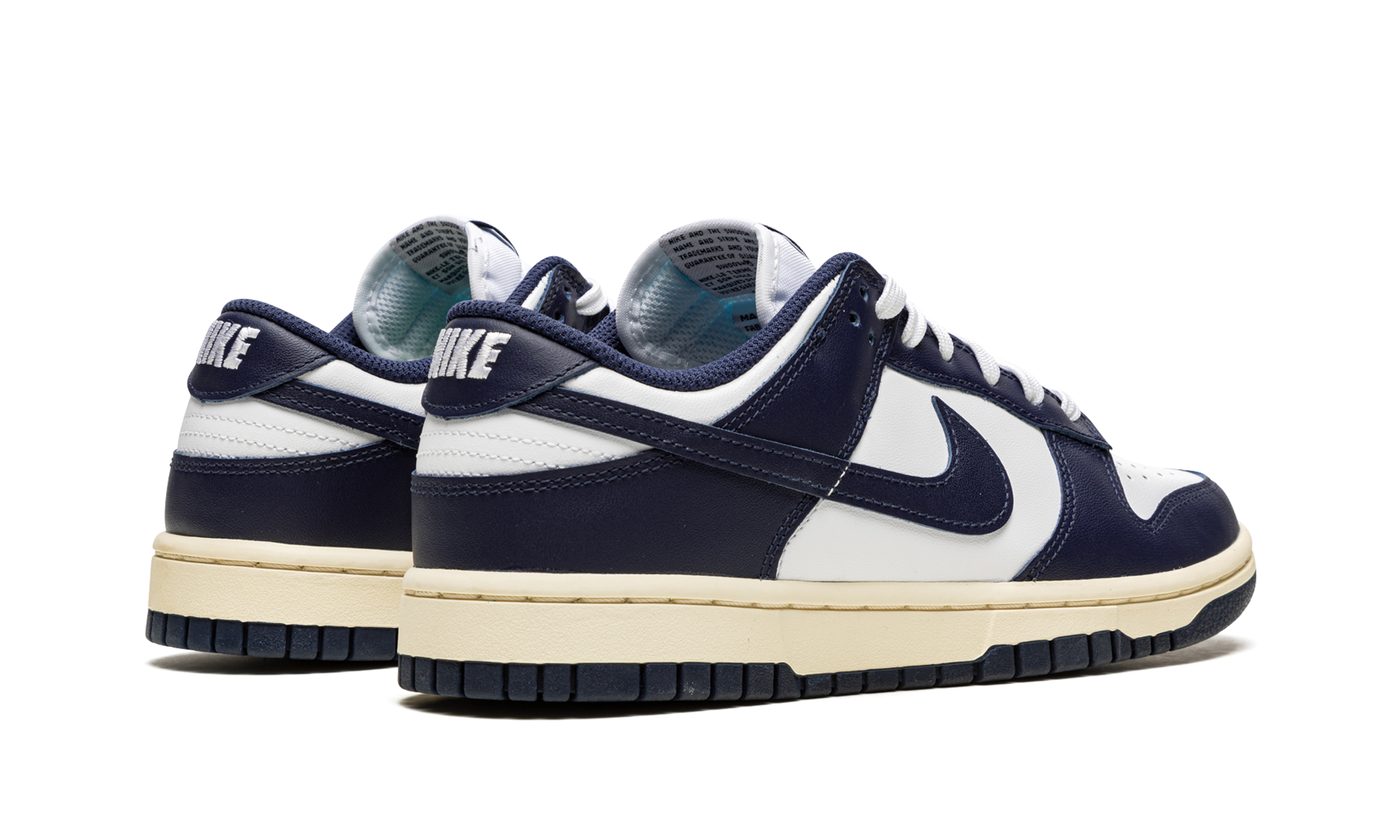 nike dunk low vintage navy women s+DD1503-115+diagnol right behind view