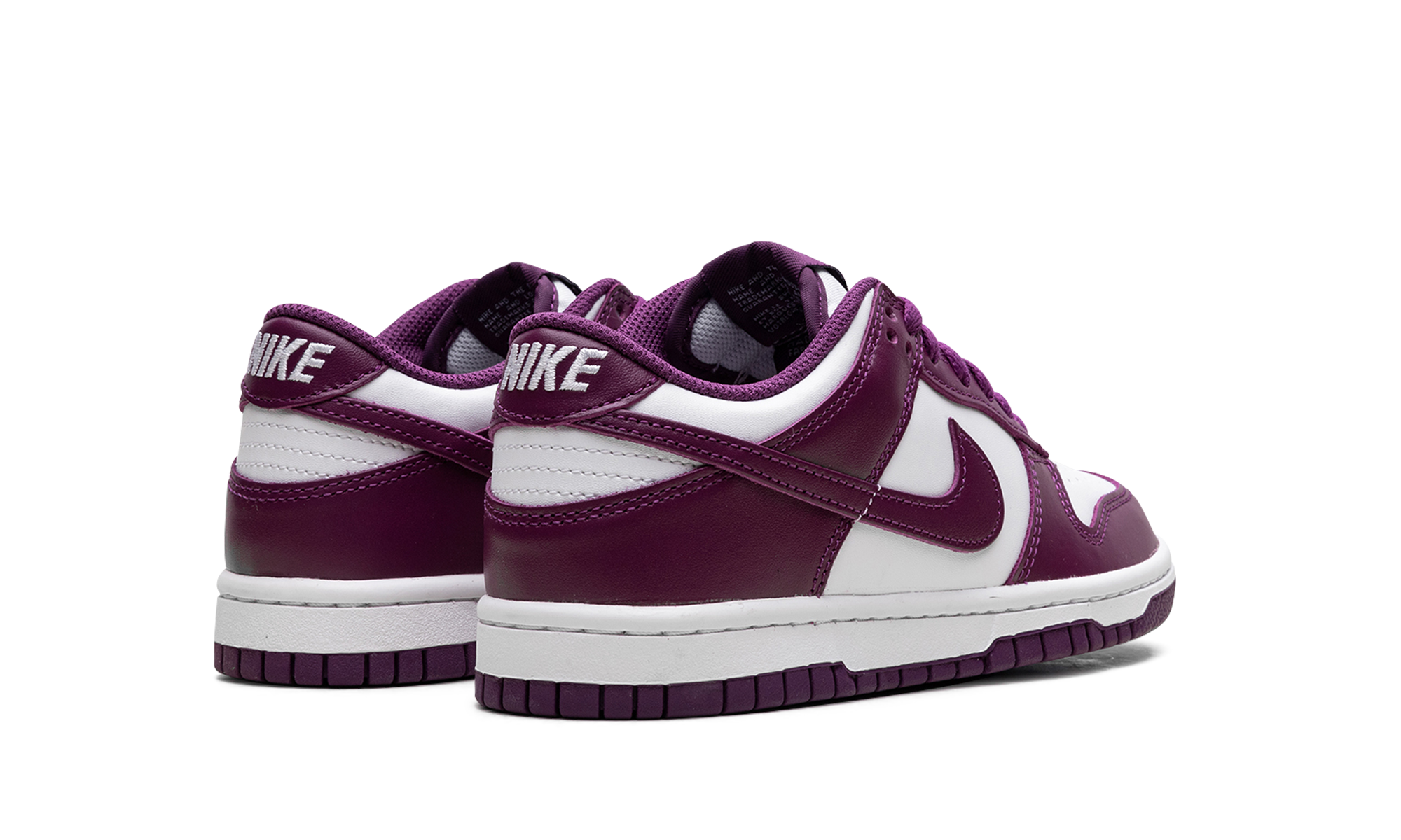 nike dunk low viotech gs+FB9109-110+diagnol right behind view