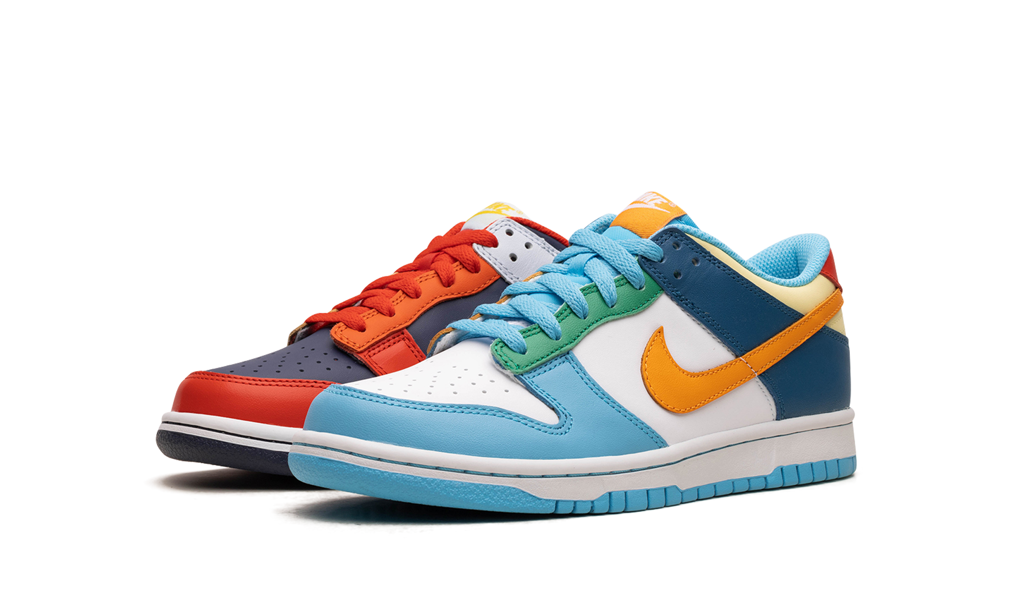 nike dunk low what the gs+FQ8348-902+diagnol left view