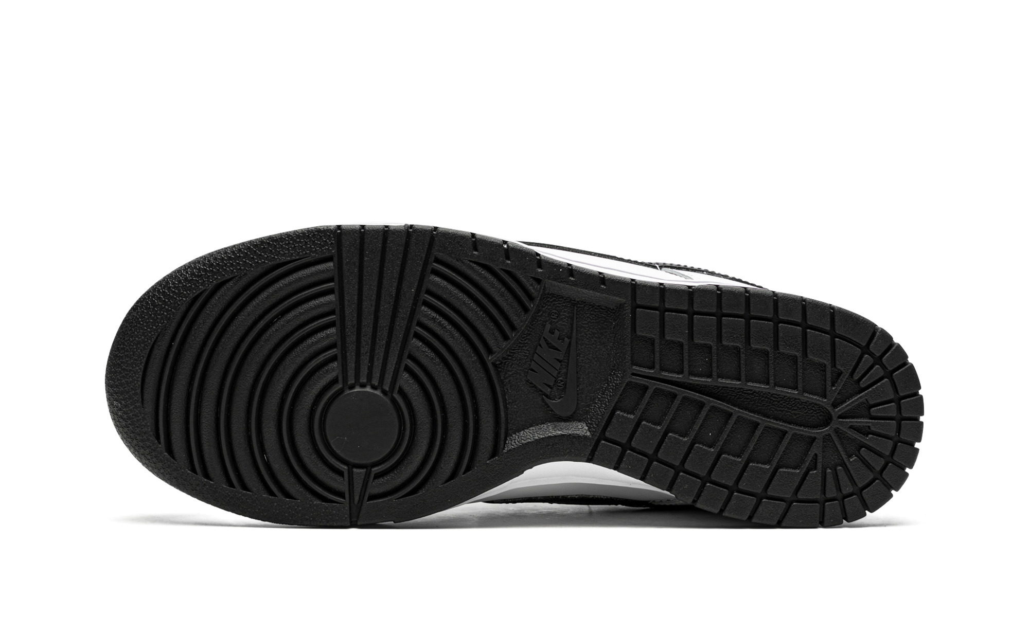 nike dunk low white black 2022 women s+DD1503-113+bottom view