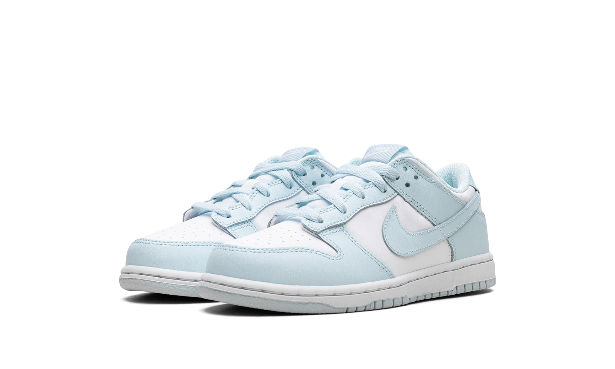 nike dunk low white glacier blue ps+FB9108-105+diagnol left view