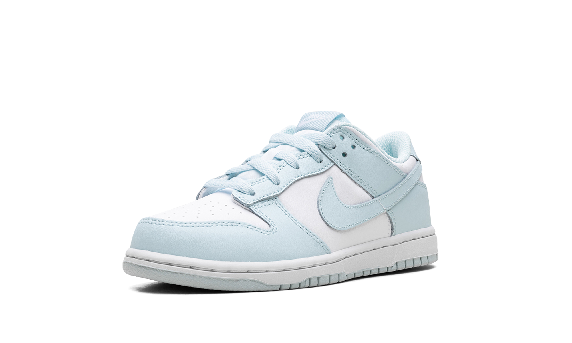 nike dunk low white glacier blue ps+FB9108-105+left diagnol single view