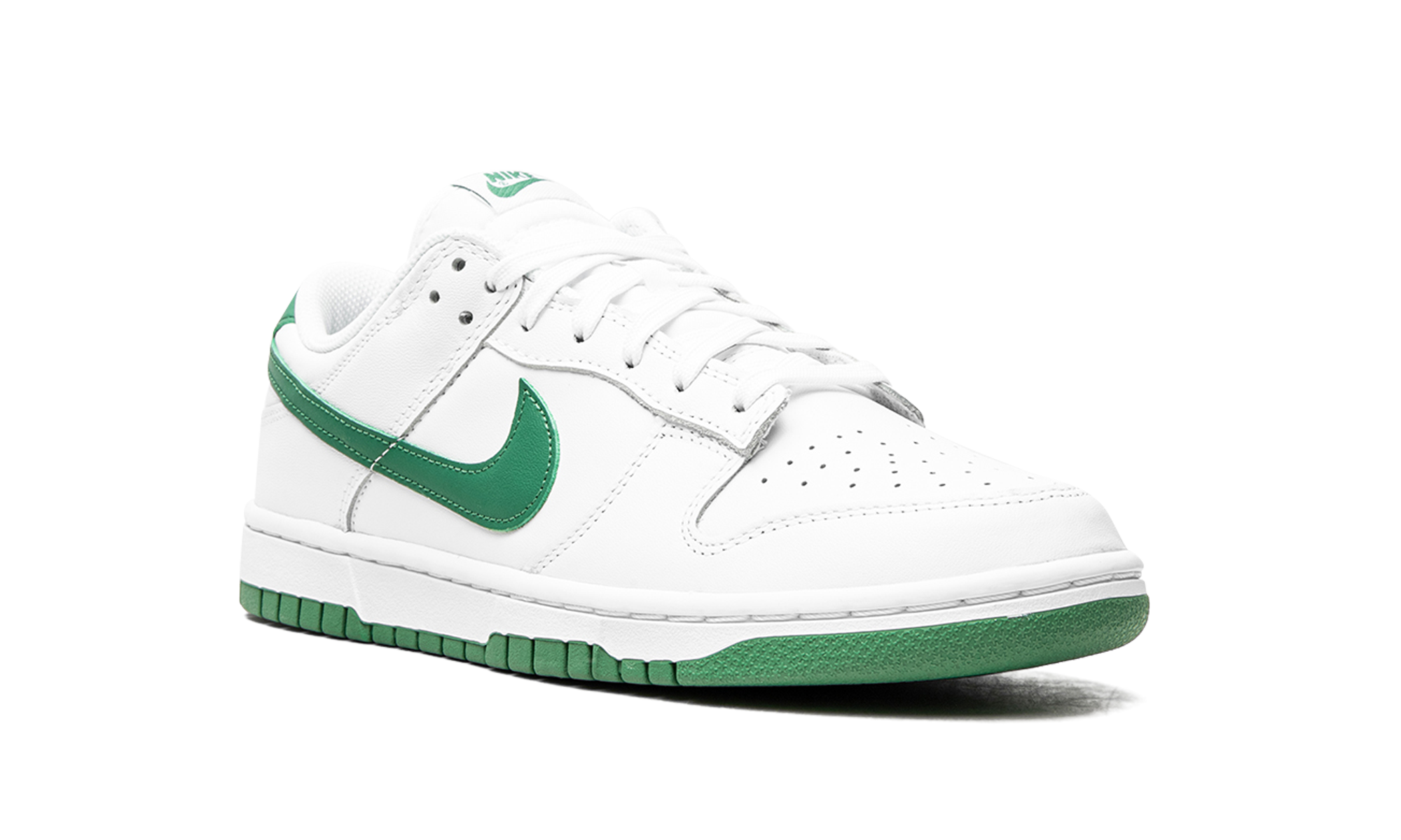 nike dunk low white green noise women s+DD1503-112+diagnol right view