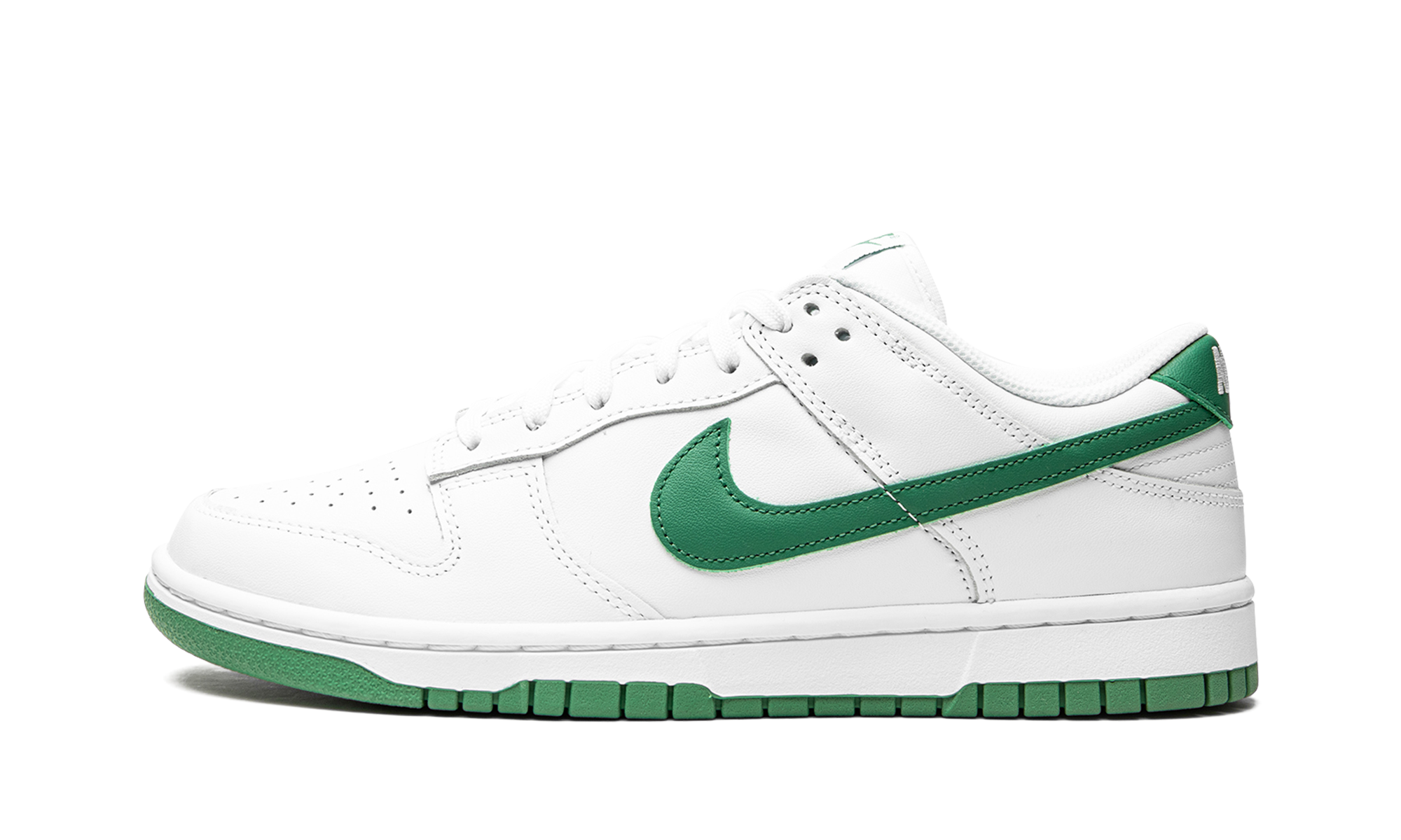 nike dunk low white green noise women s+DD1503-112+diagnol right view 1